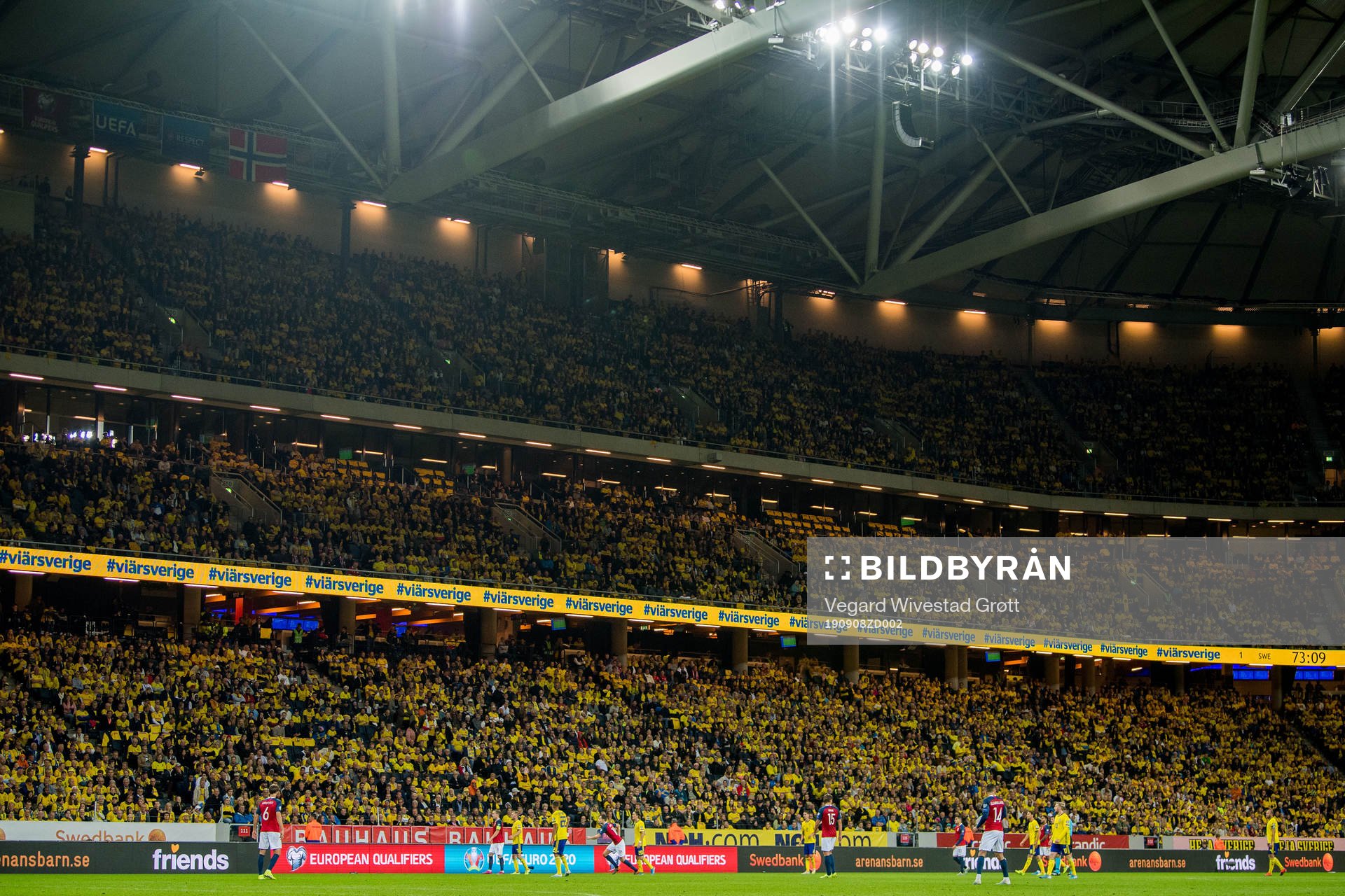 General view of Friends Arena
