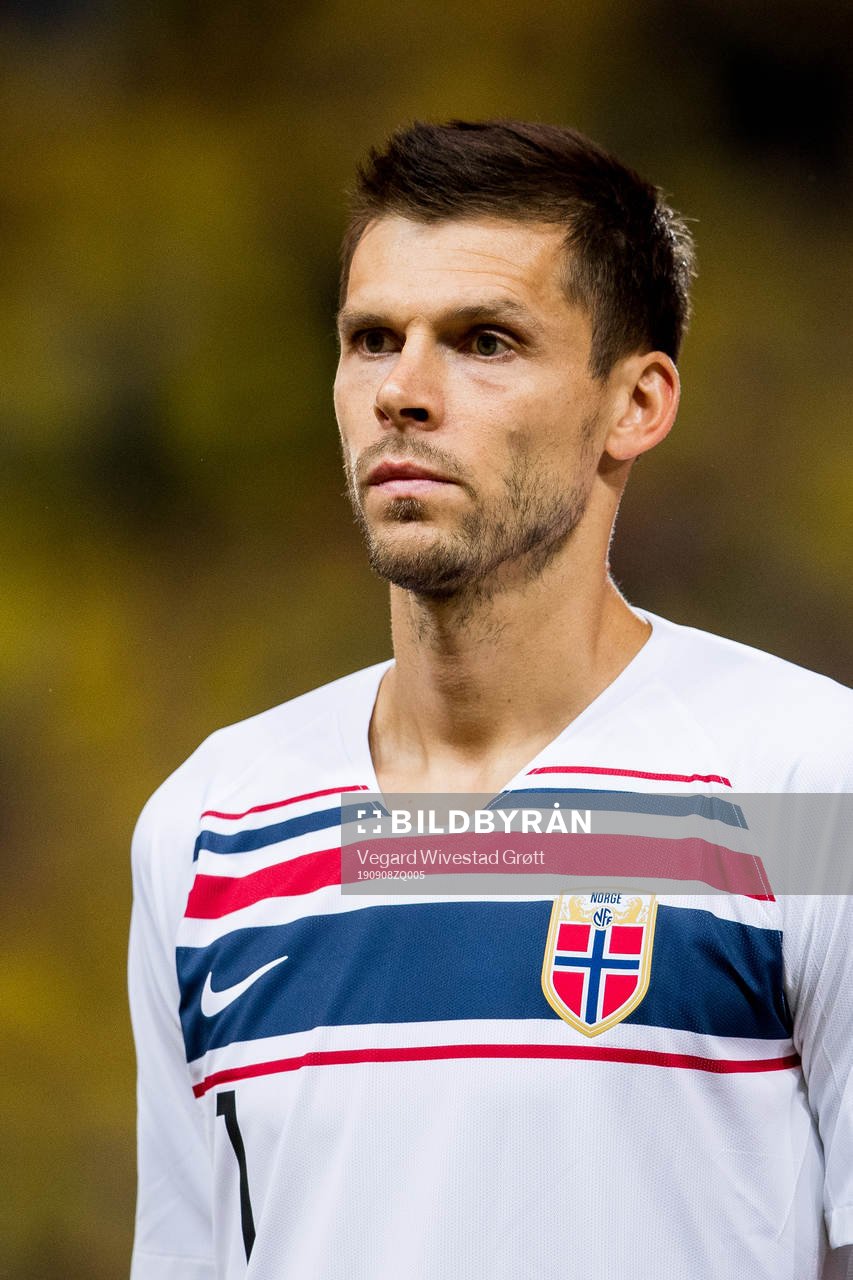 Goalkeeper Rune Almenning Jarstein of Norway