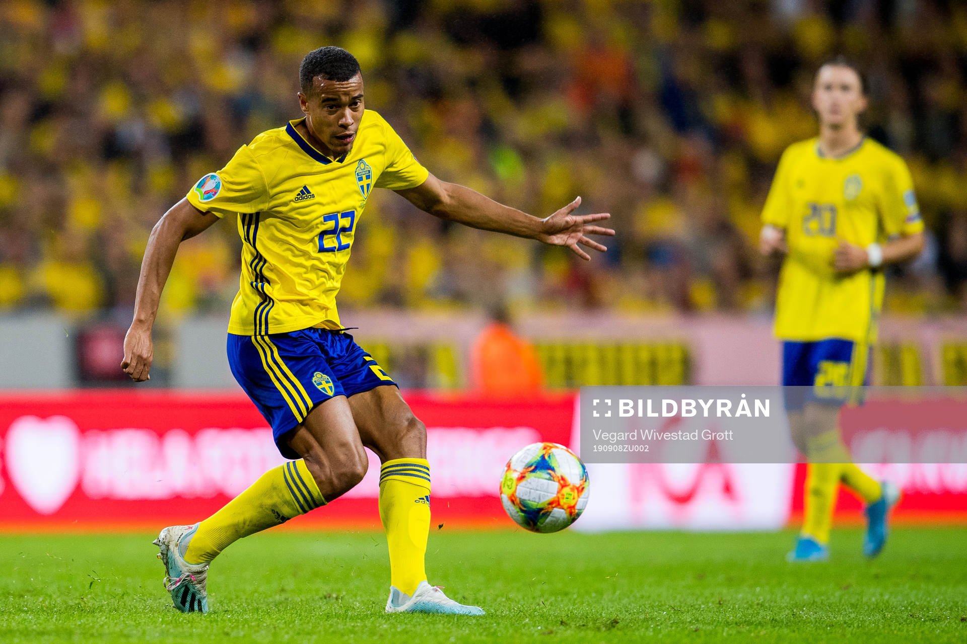 Robin Quaison of Sweden