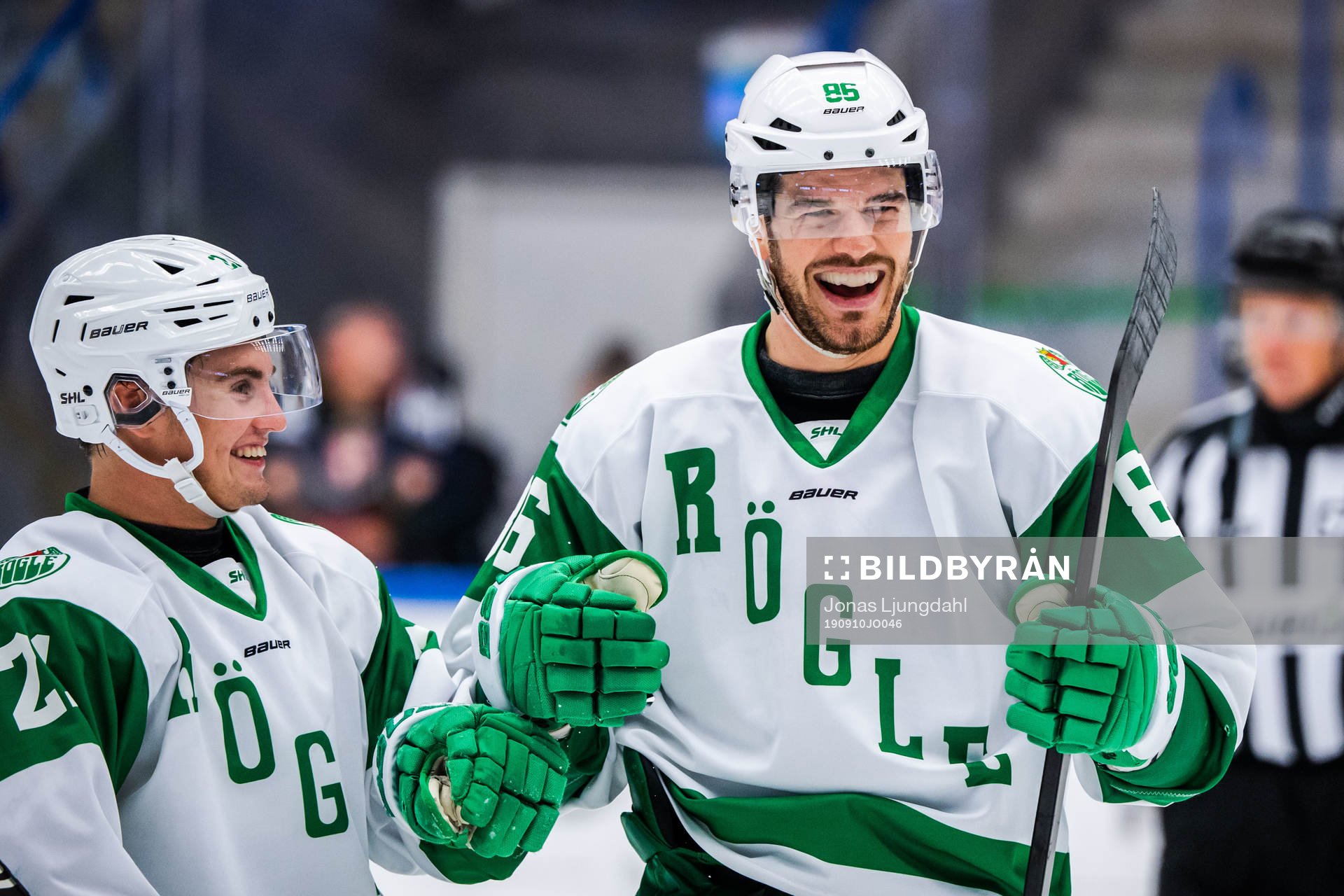 Rögles Eric Gelinas jublar