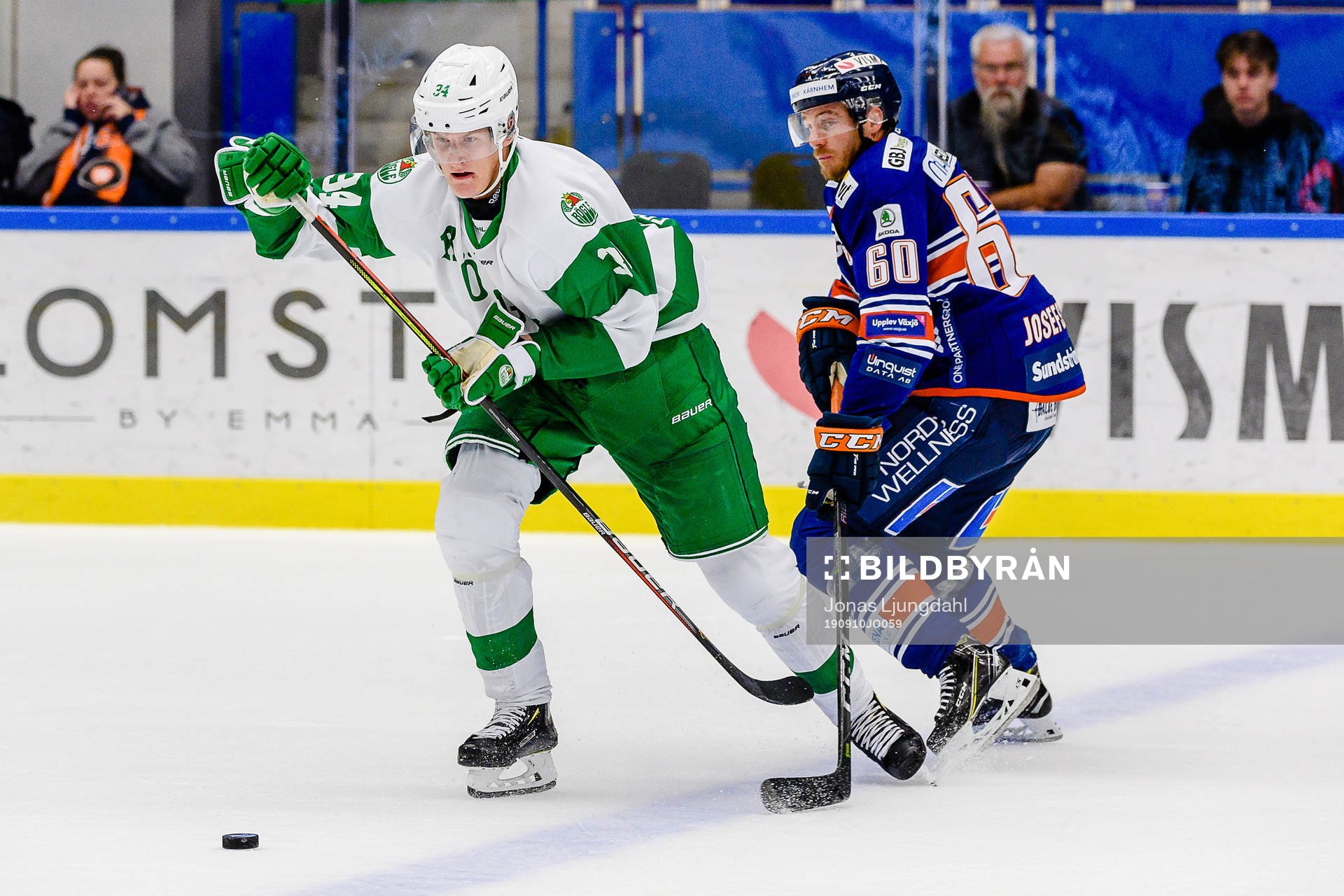 Rögles Adam Edström och Växjös Erik Josefsson