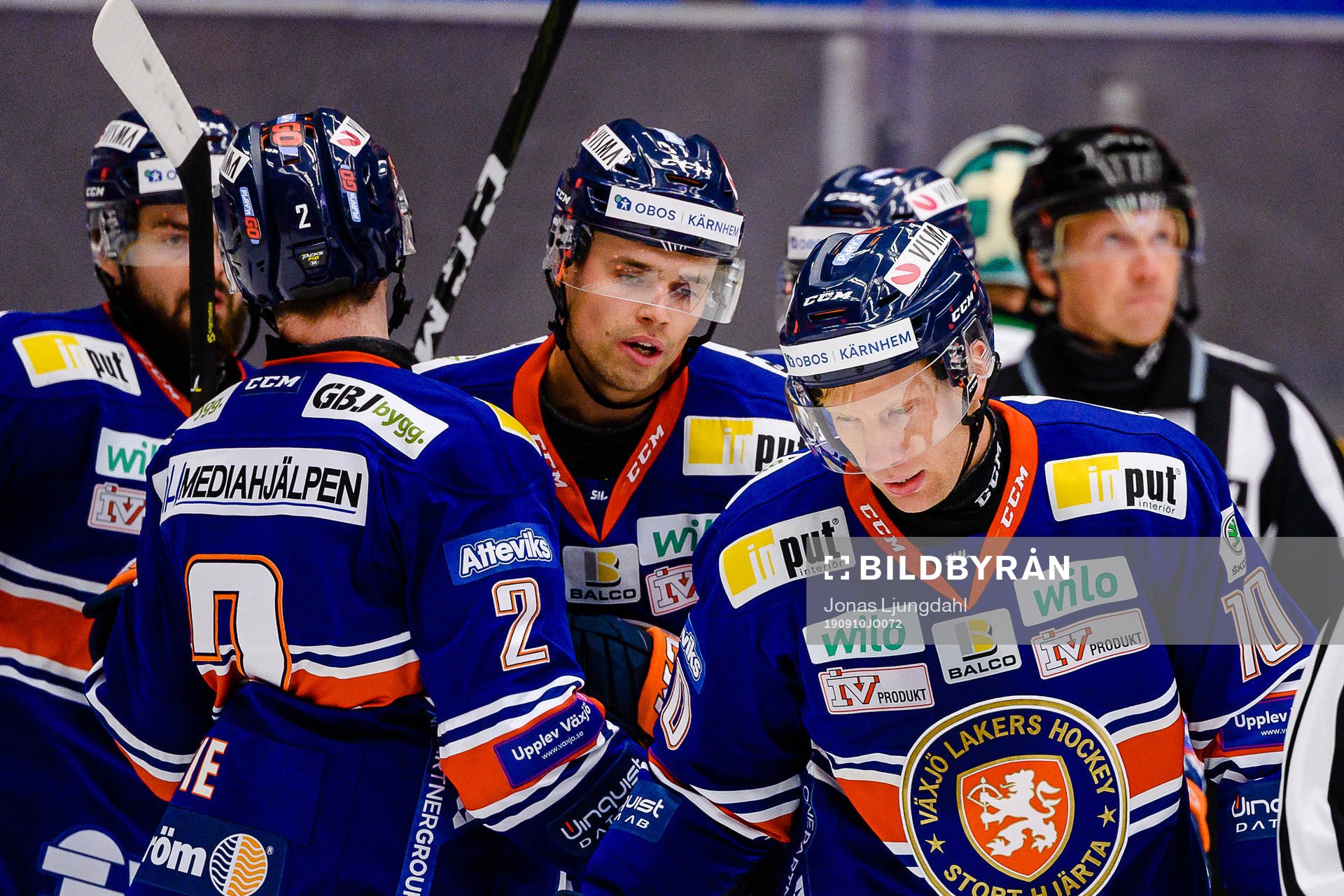Växjös Emil Pettersson och Richard Gynge jublar