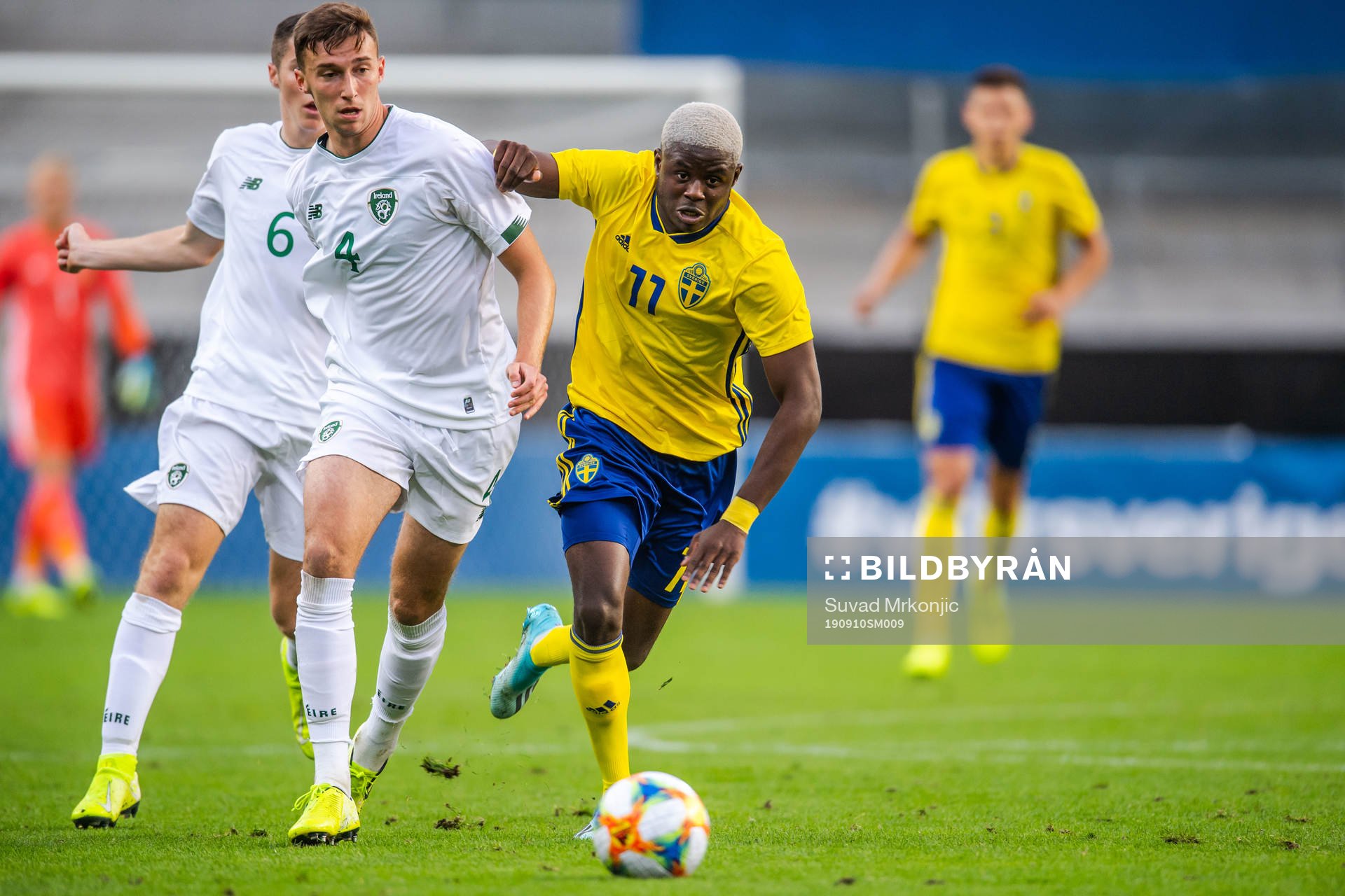 Conor Masterson of Ireland and Benjamin Mbunga Kimpioka of