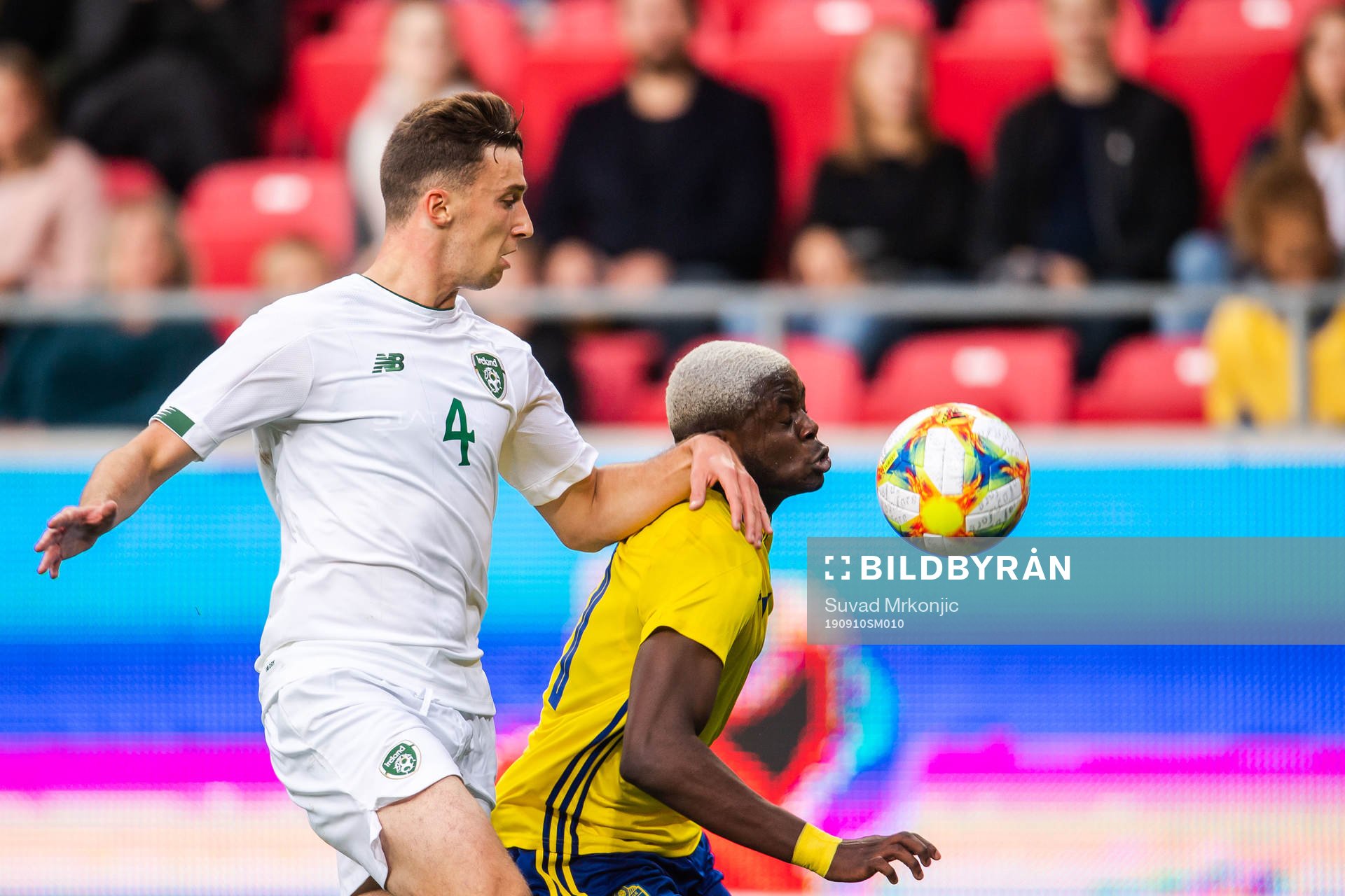 Conor Masterson of Ireland and Benjamin Mbunga Kimpioka of