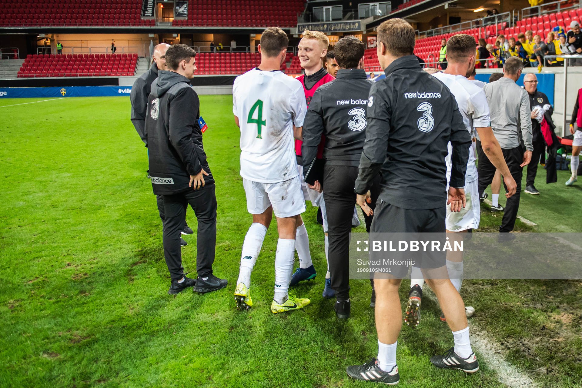 Players of Ireland celebrate
