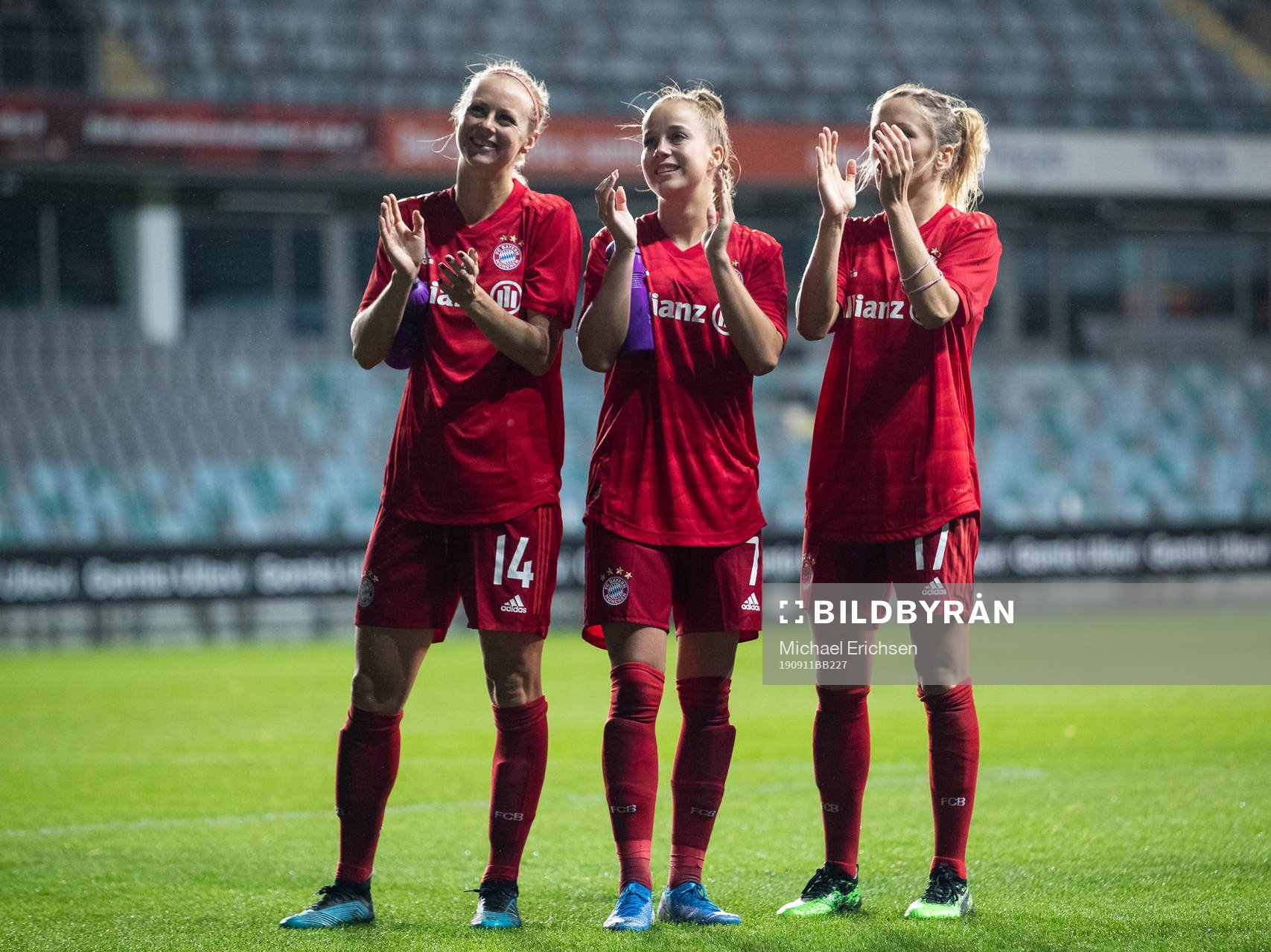 Amanda Ilestedt, Giulia Gwinn and Kathrin Hendrich of