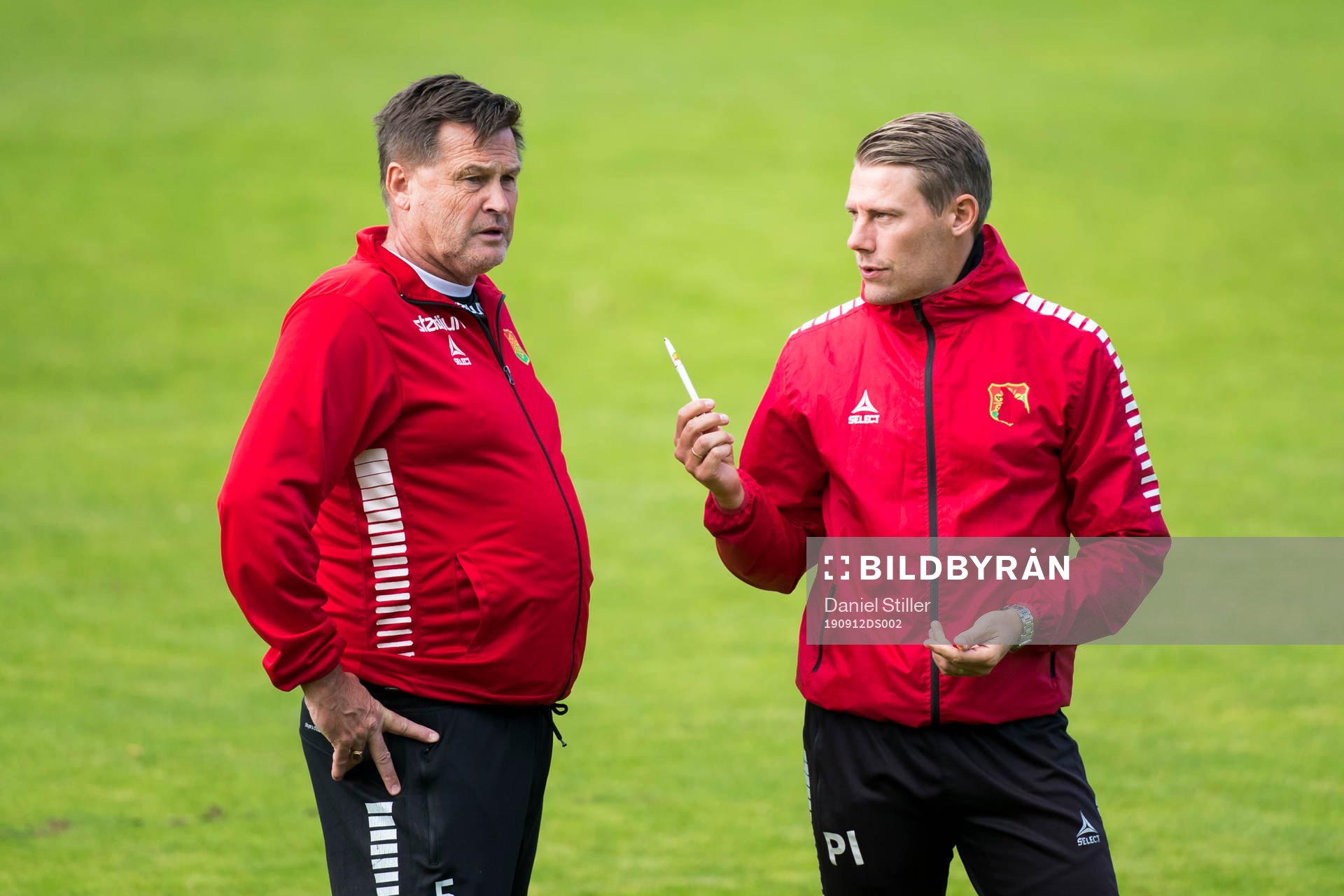 Tränarna Tomas Erixon och Patrik Ingelsten