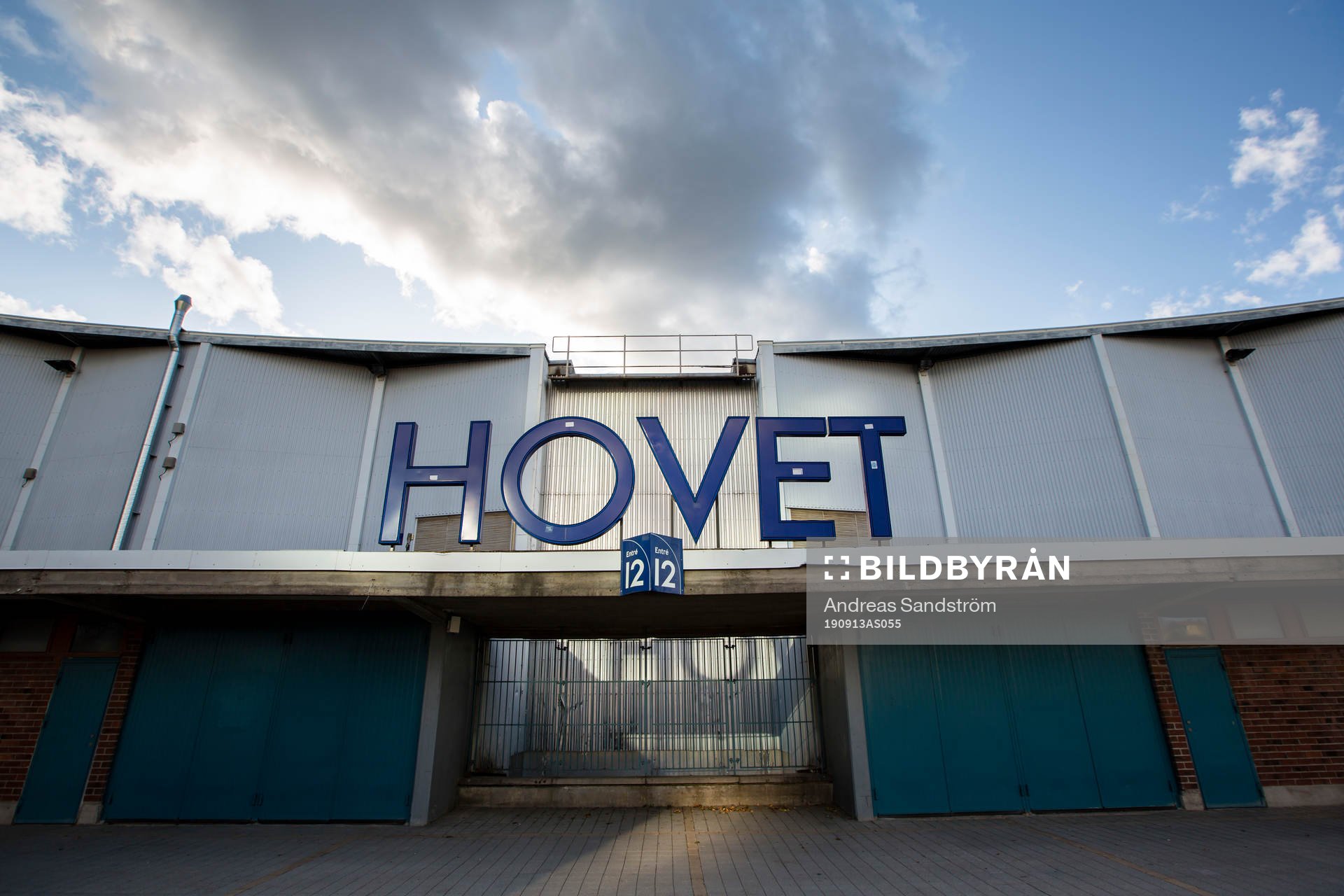 Generell vy över Hovets Isstadion