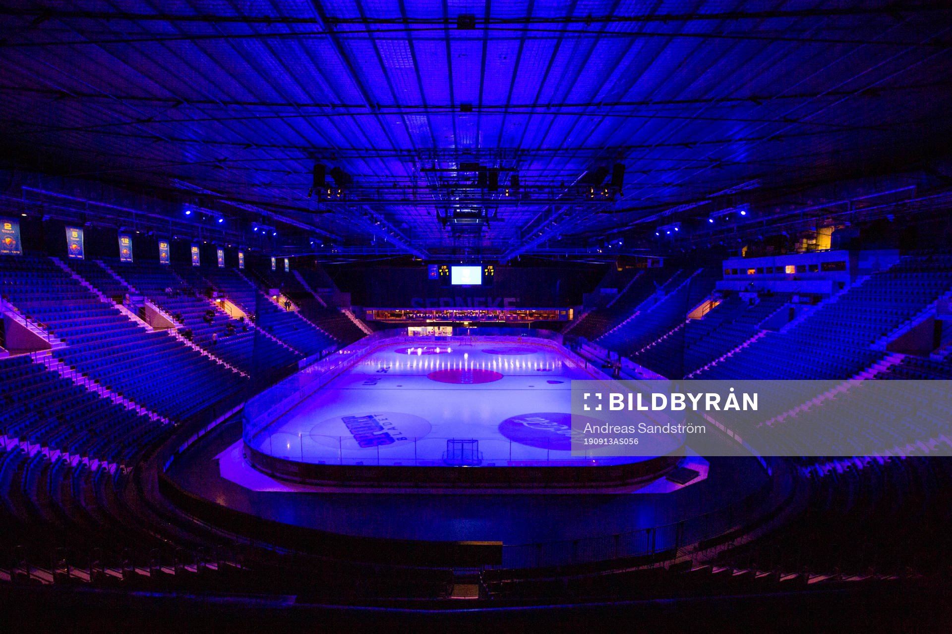 Generell vy över Hovets Isstadion