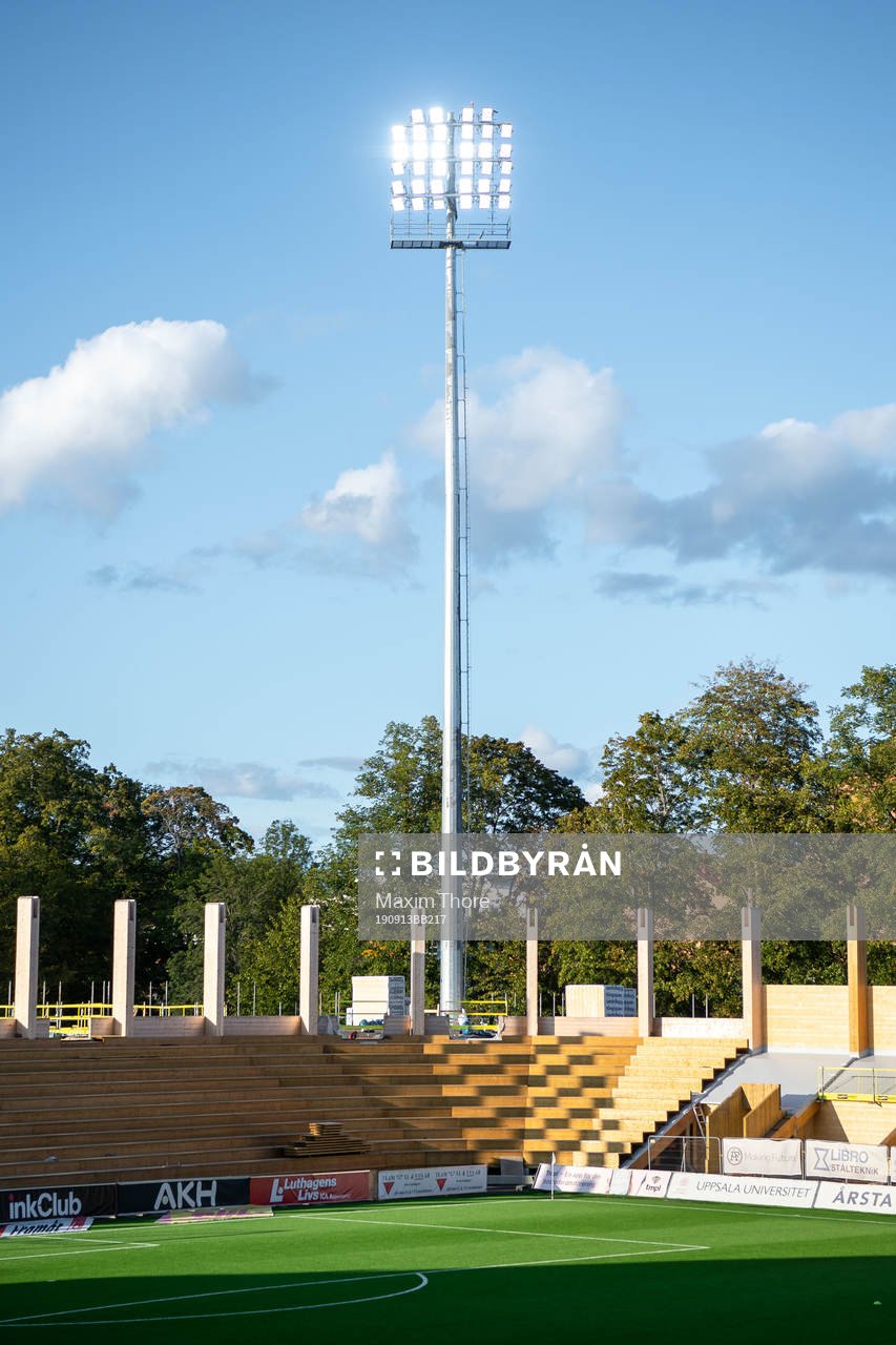 Generell vy över Studenternas inför fotbollsmatchen i Allsvenskan mellan Sirius och Falkenberg den 13 september 2019 i Uppsala.