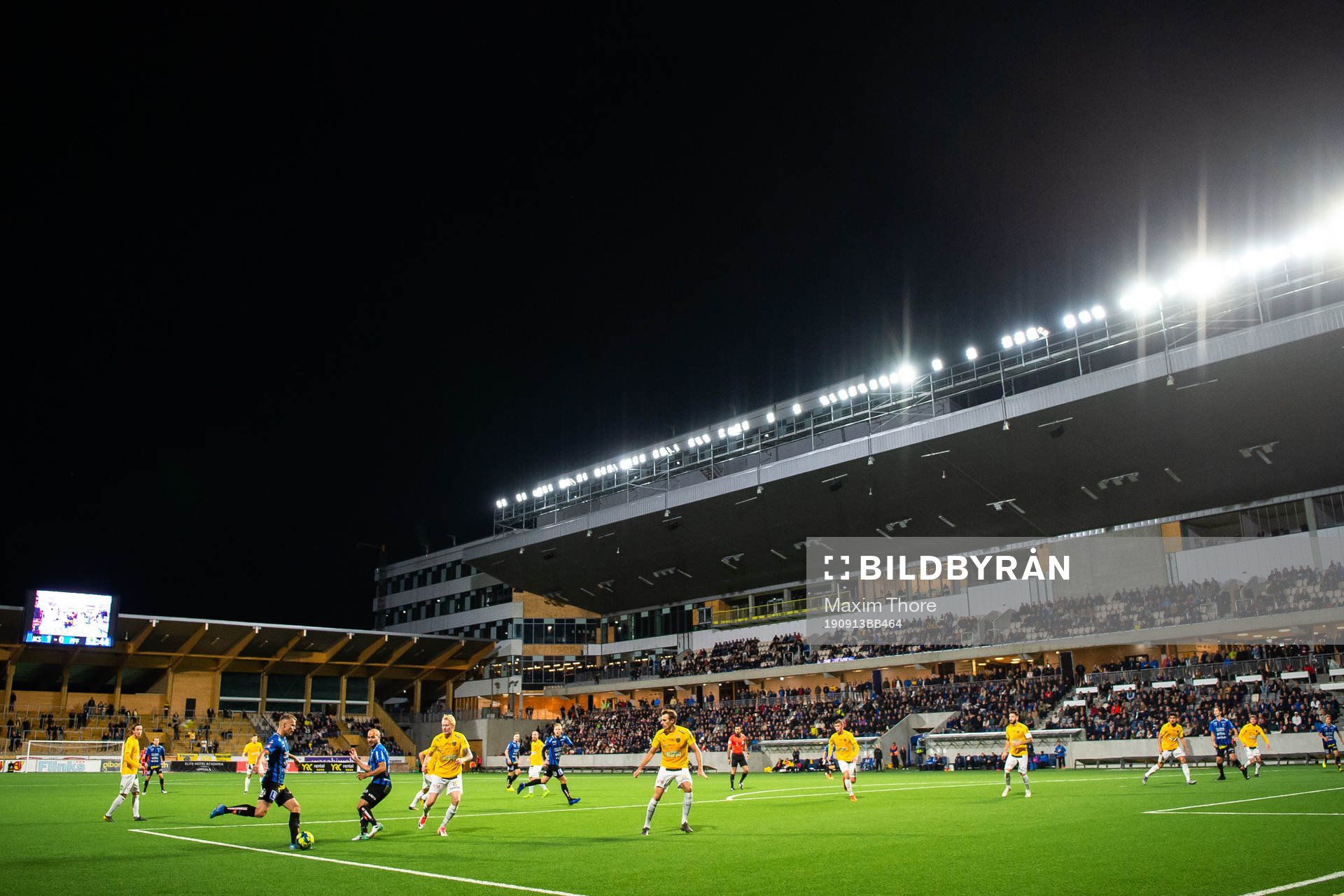 En generell vy över fotbollsmatchen i Allsvenskan mellan