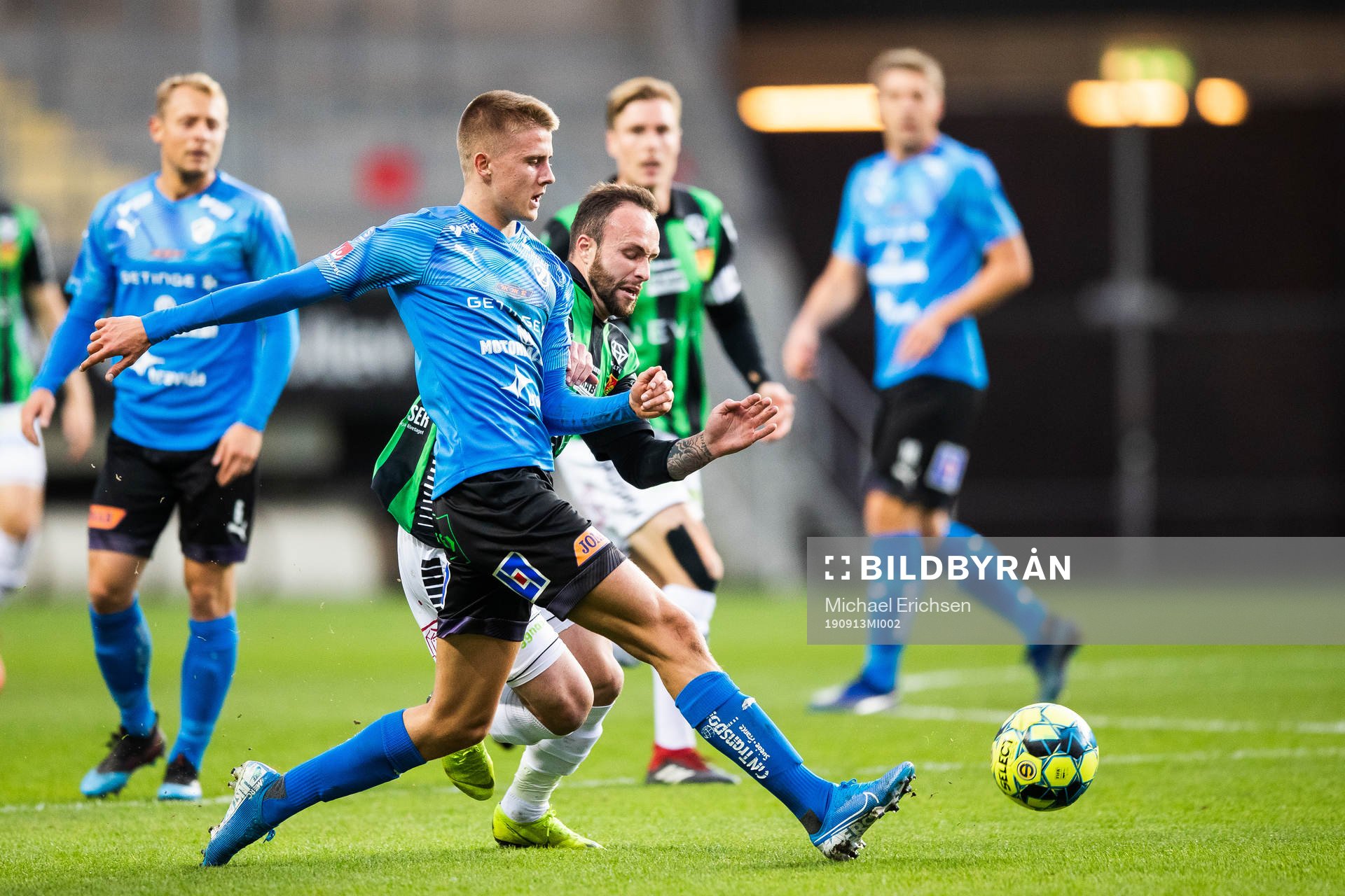 Halmstads Erik Ahlstrand och GAIS Evaldo Nascimento Lamaur