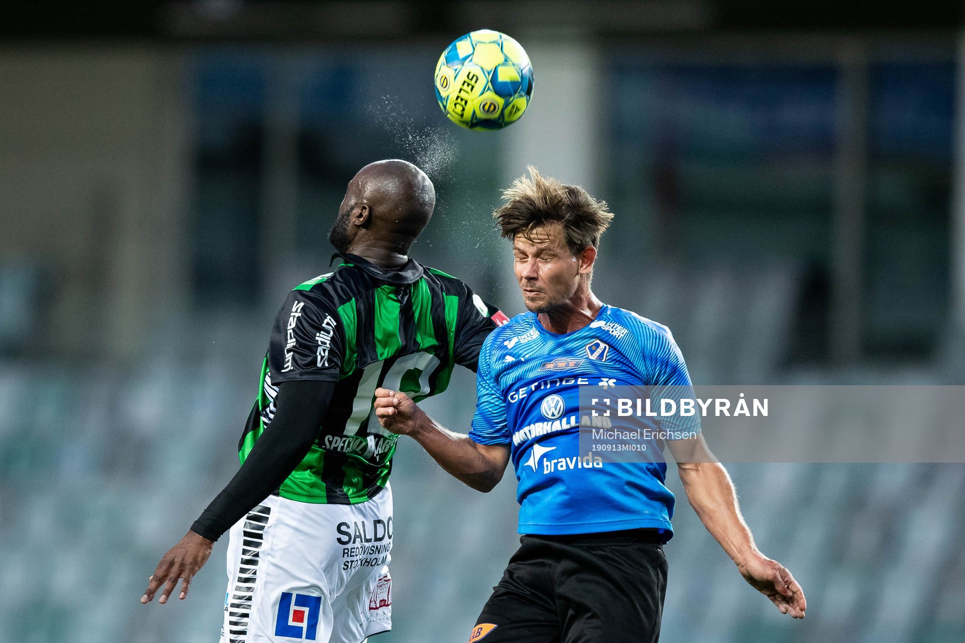 GAIS Boris Lumbana och Halmstads Dusan Djuric