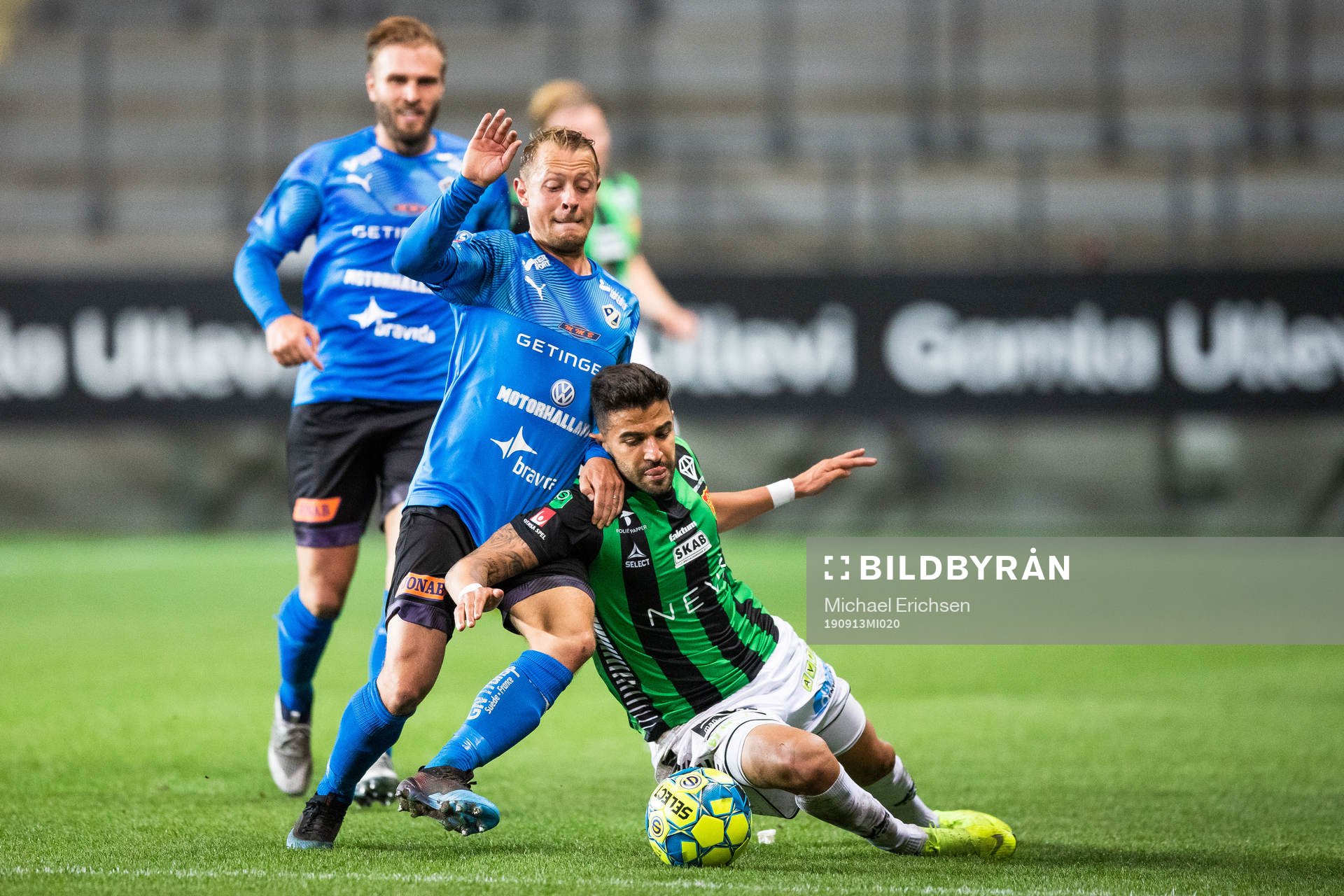 Halmstads Joel Allansson och GAIS Paulo Marcelo