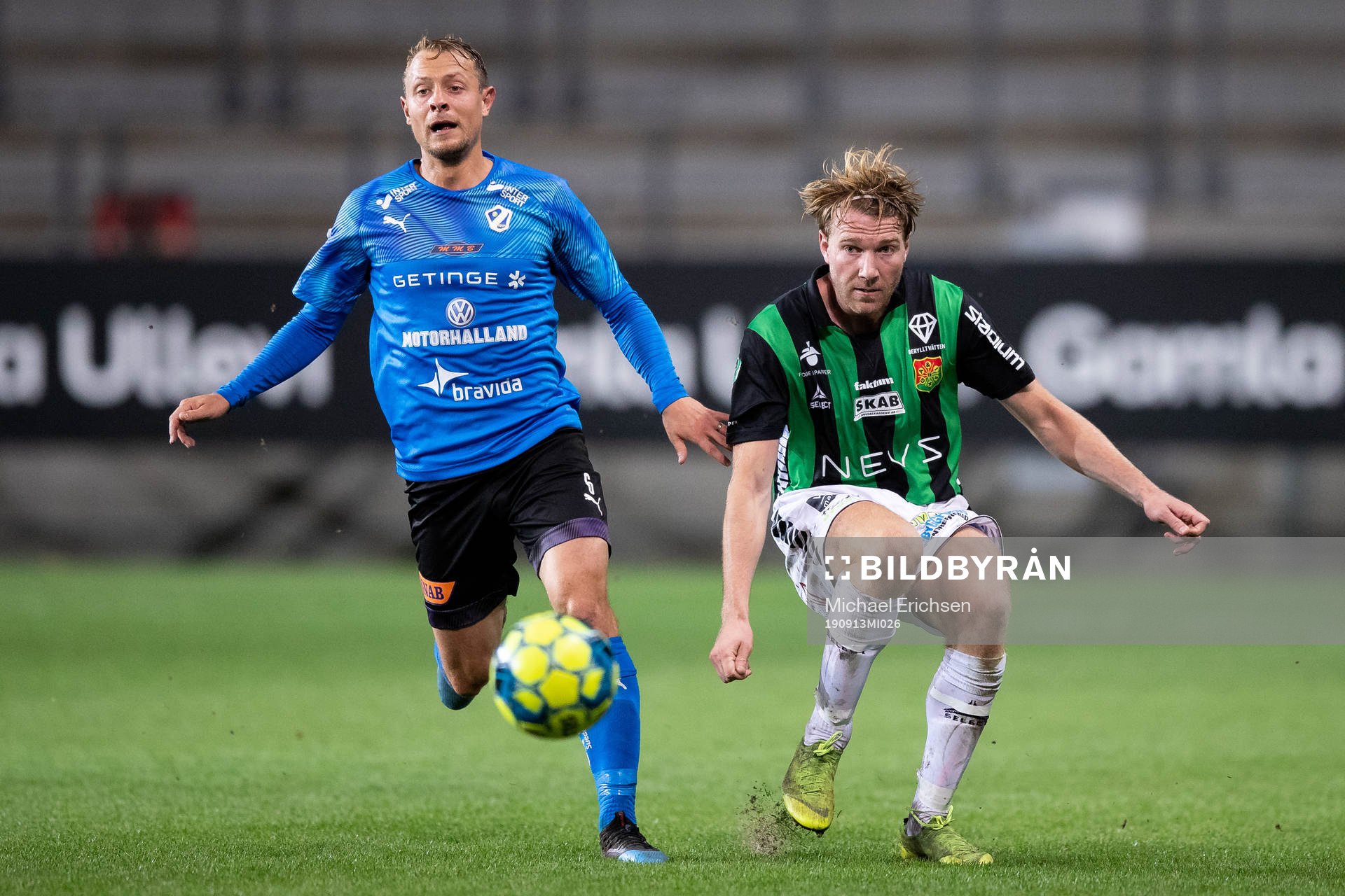 Halmstads Joel Allansson och GAIS August Wängberg