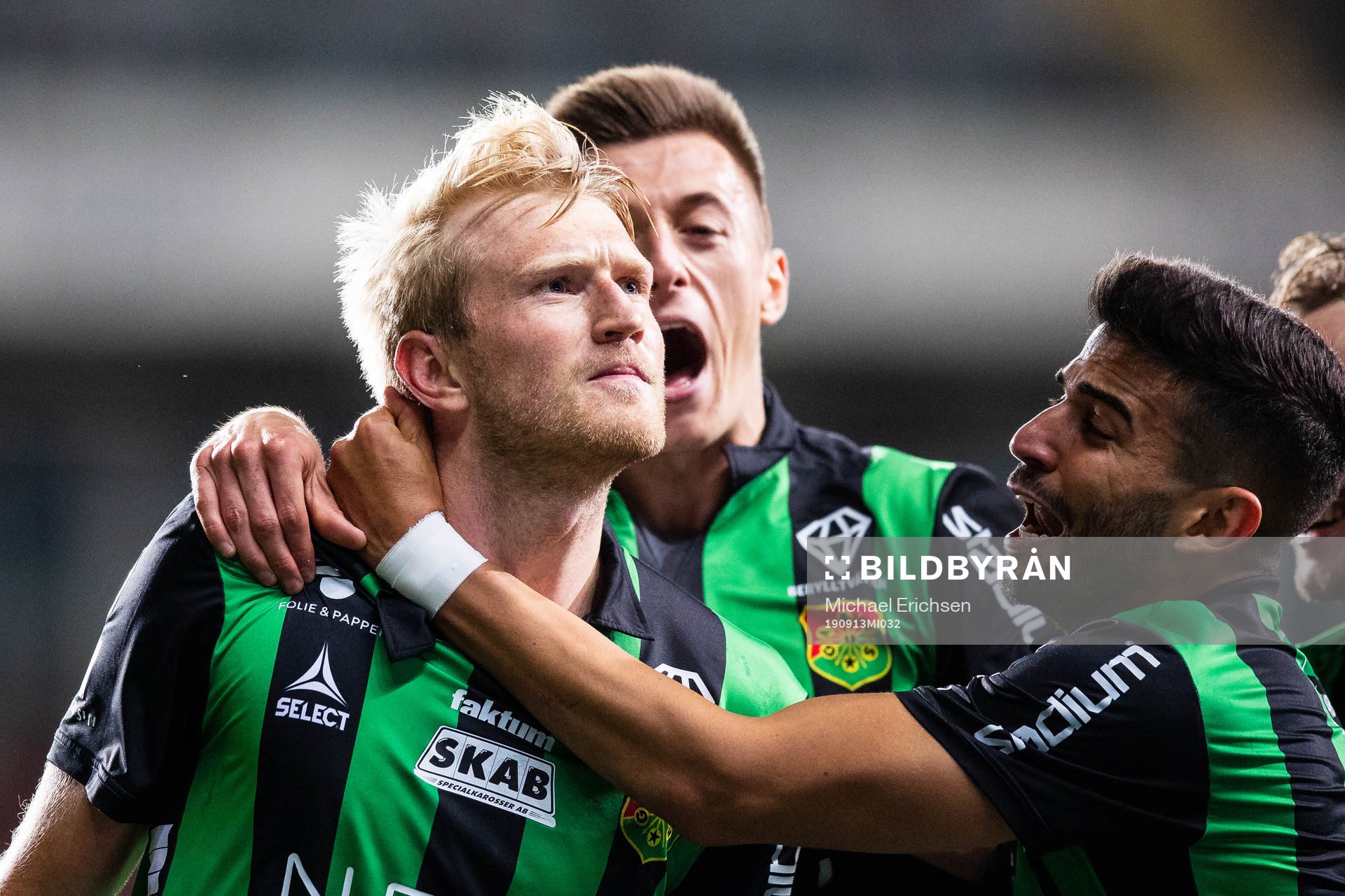 GAIS Carl Elfgren Nyström jublar