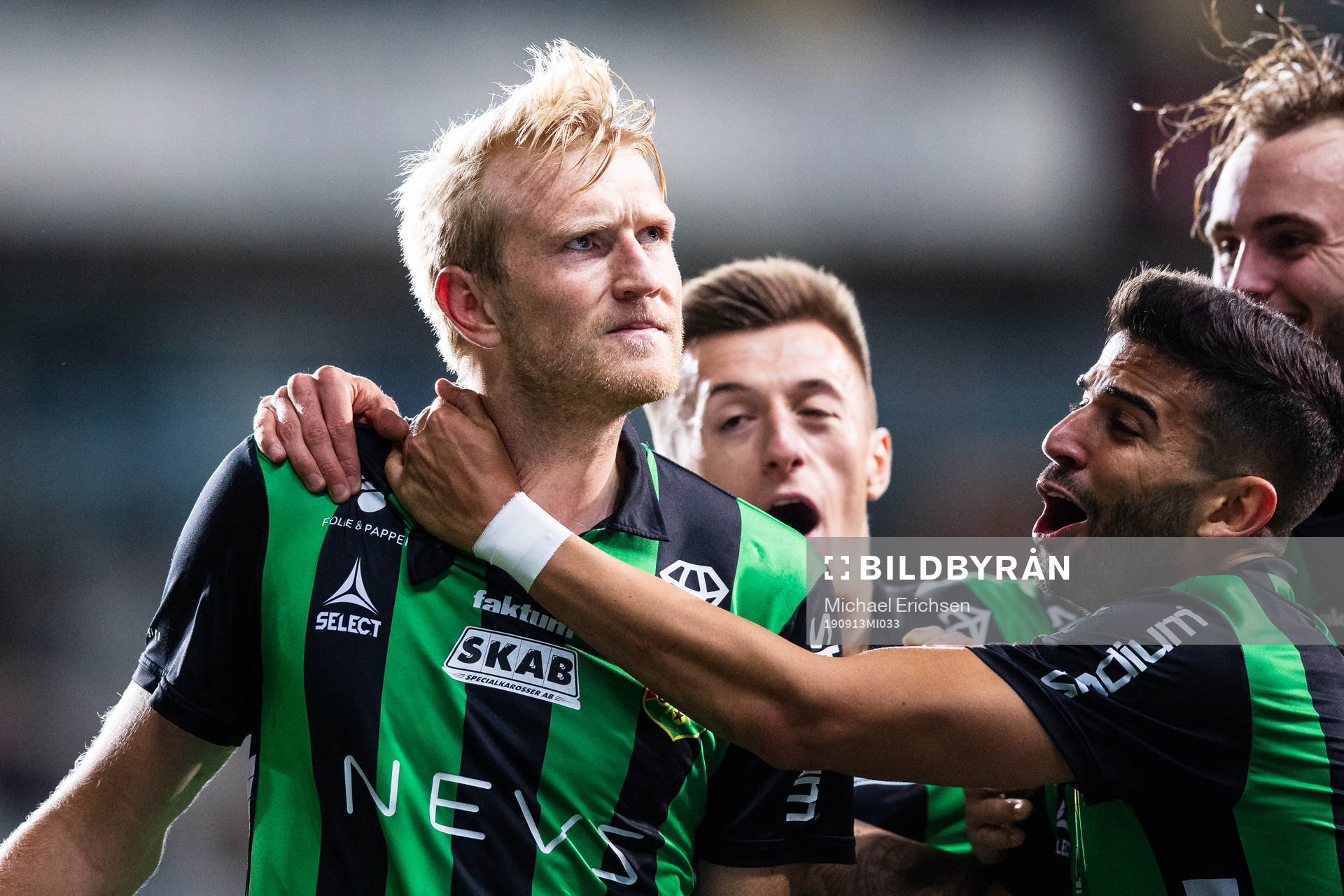 GAIS Carl Elfgren Nyström jublar