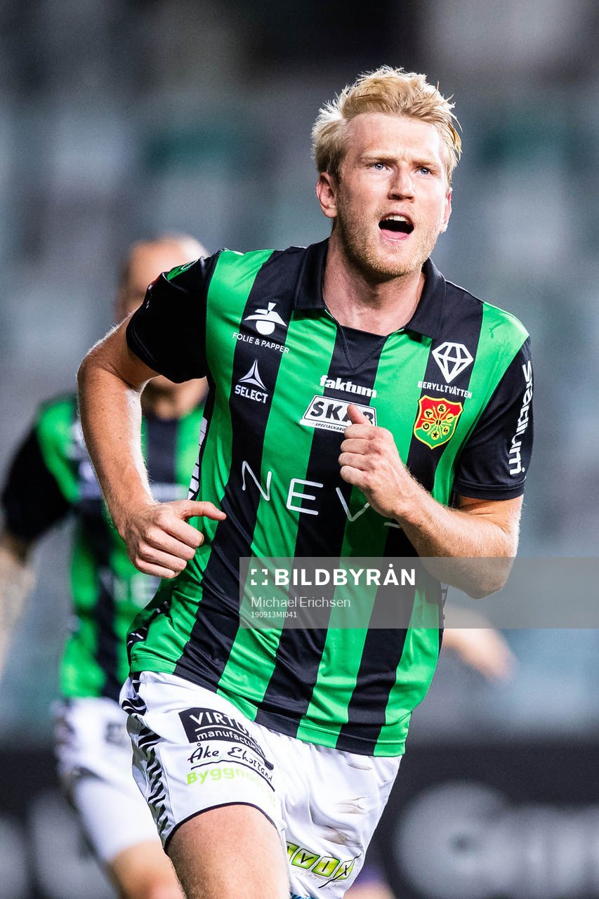GAIS Carl Elfgren Nyström jublar
