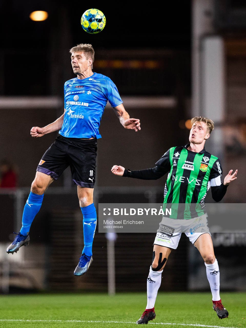 Halmstads Mikael Boman och GAIS Marcus Bergholtz