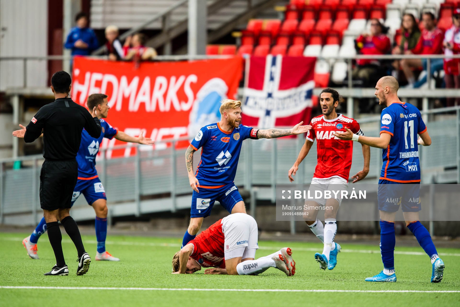 Fredrik Kjernmoen Carlsen of Aalesund reacts