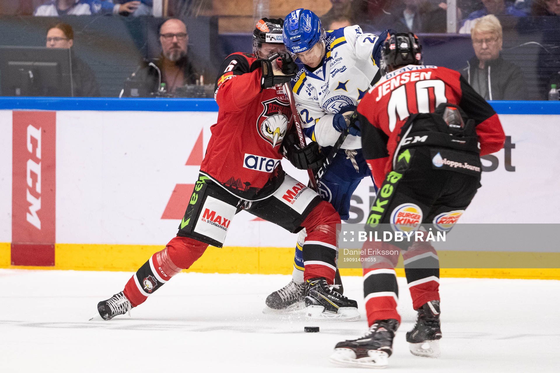 Malmö Redhawks Matias Lassen och Leksands Sebastian