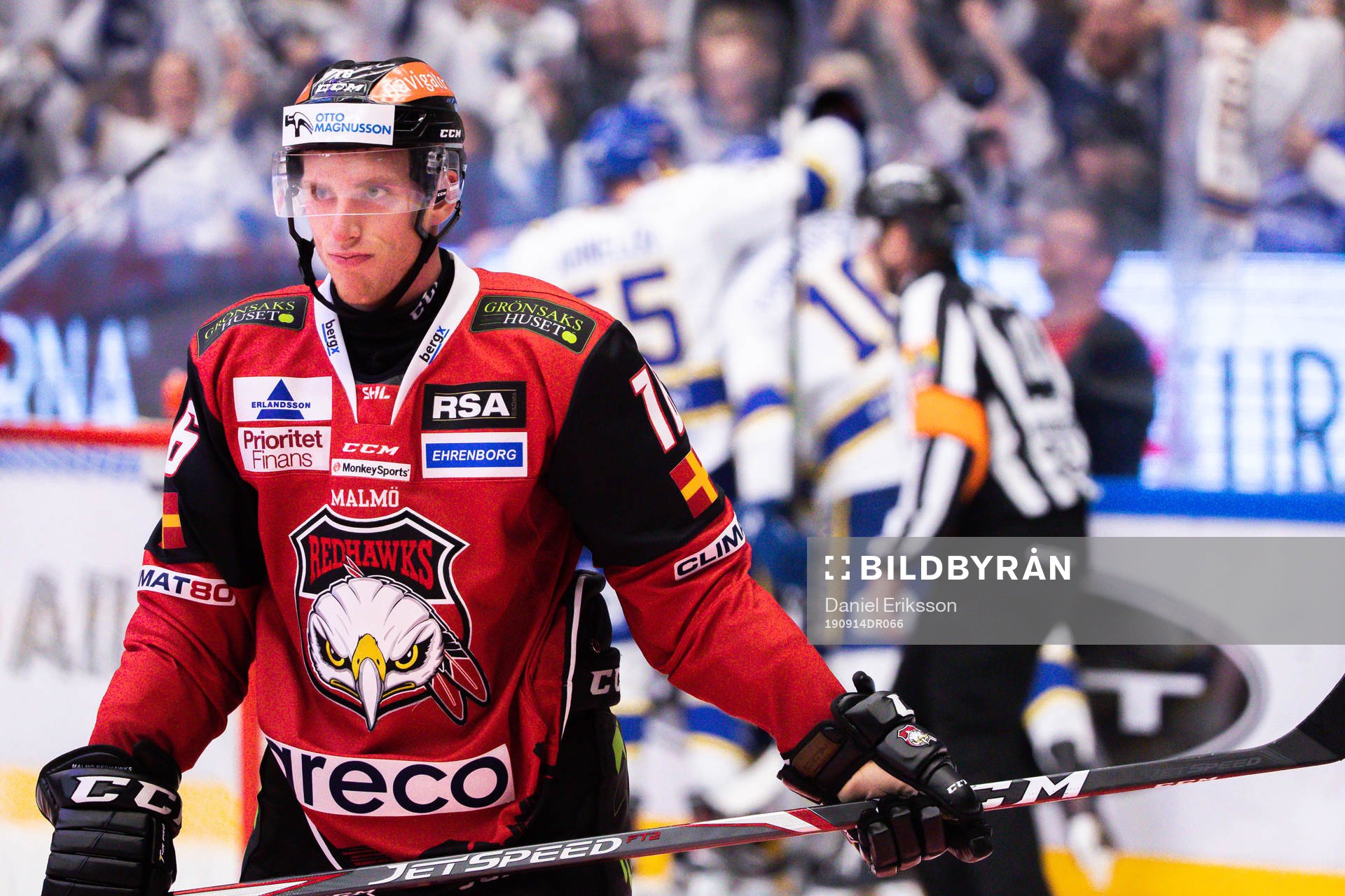 Malmö Redhawks Matias Lassen deppar