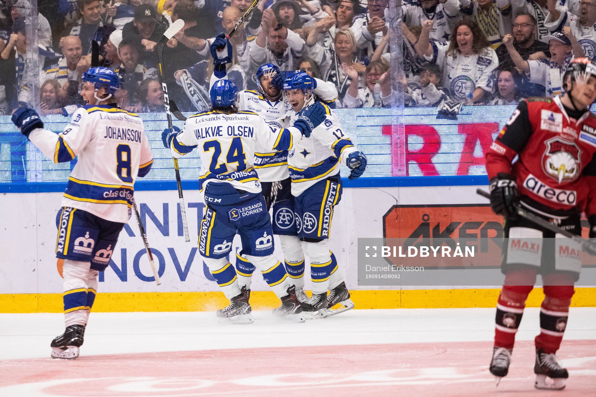 Leksands Thomas Valkvae Olsen  och Filip Johansson och