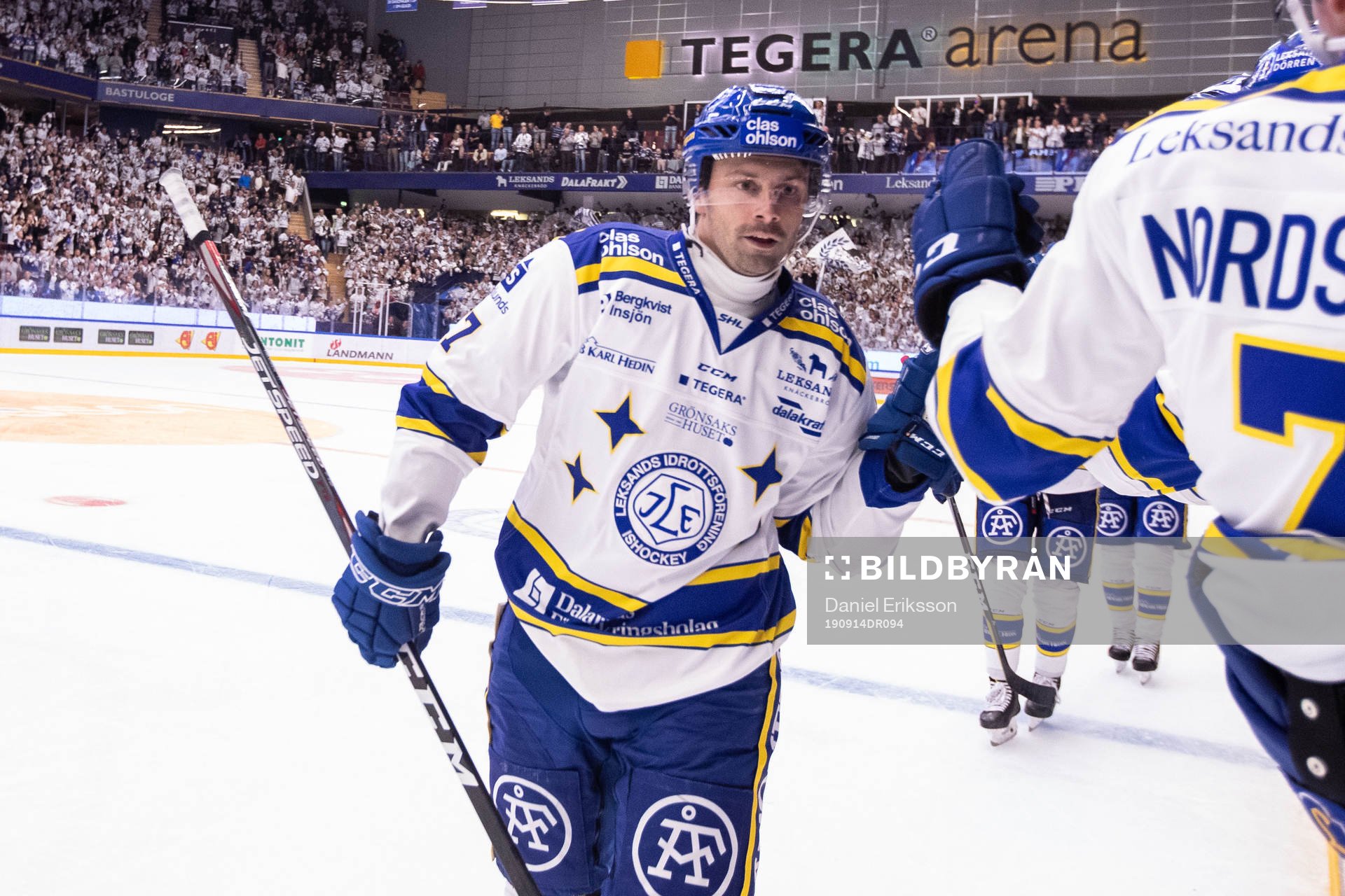 Leksands Marek Hrivik jublar