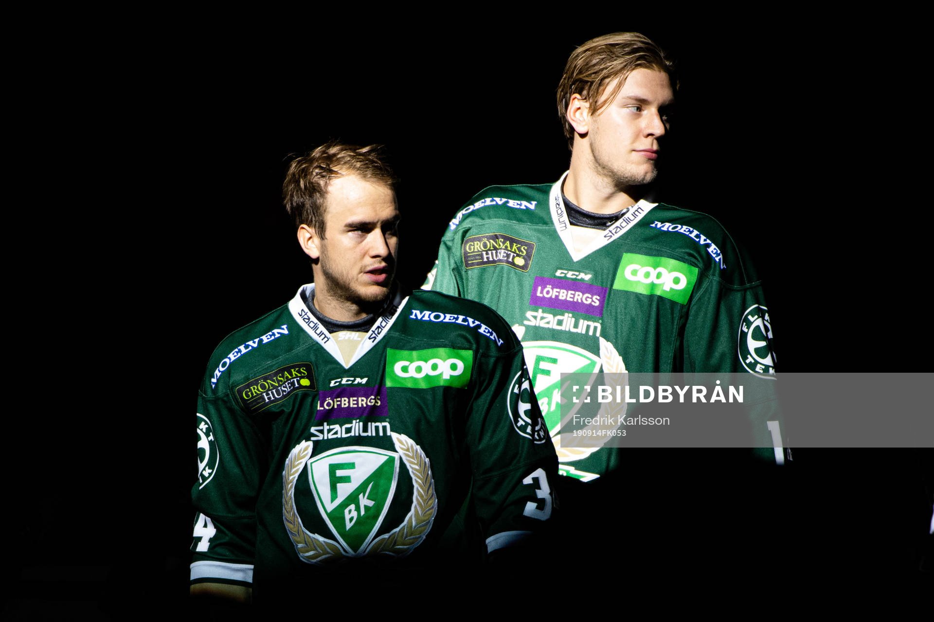Färjestads  Michael Lindqvist och Victor Ejdsell