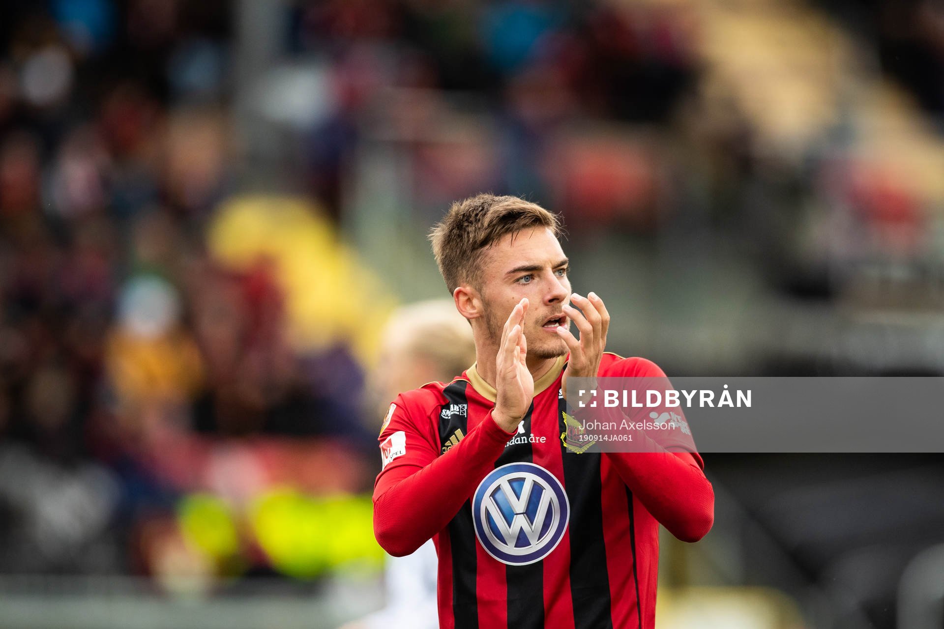 Östersunds Felix Hörberg jublar