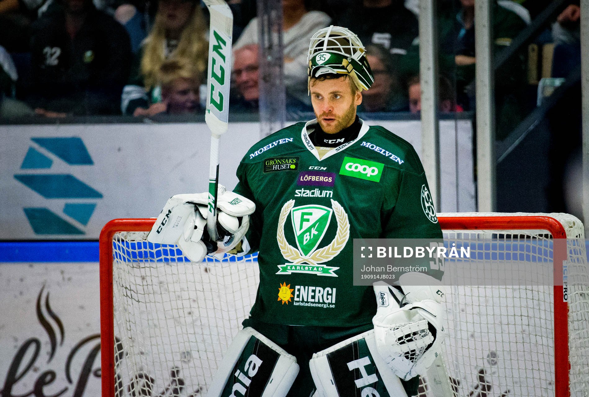 Färjestads målvakt Markus Svensson