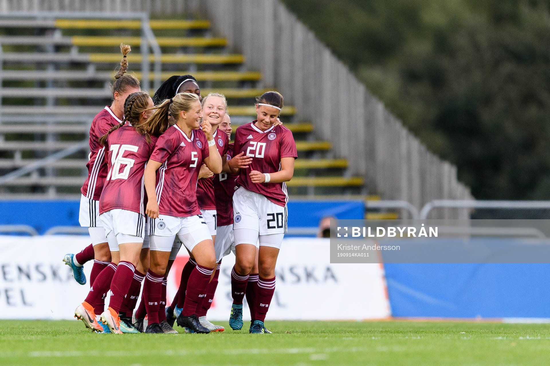 Tysklands spelare jublar