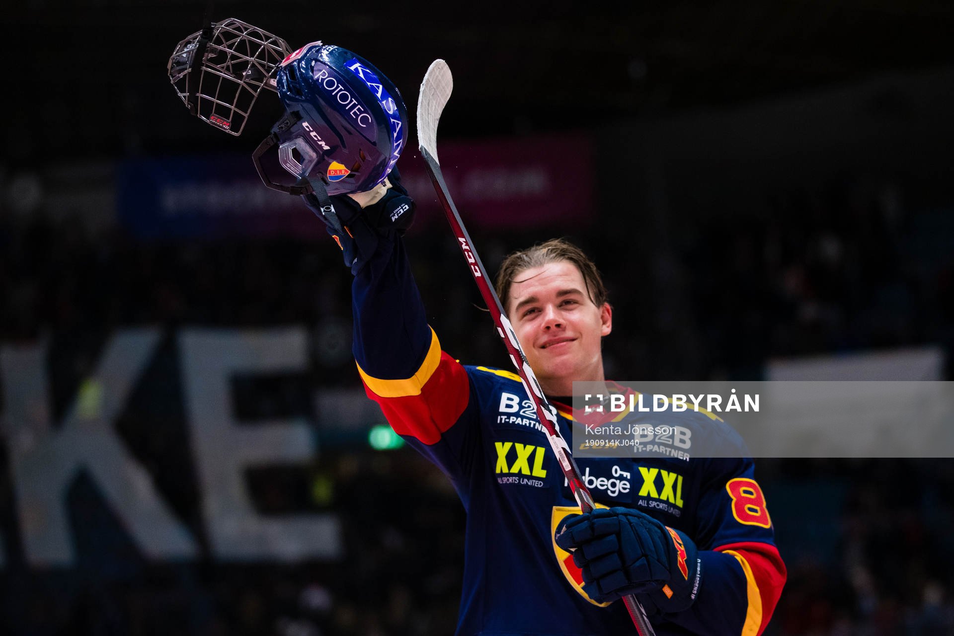 Djurgårdens Alexander Holtz jublar