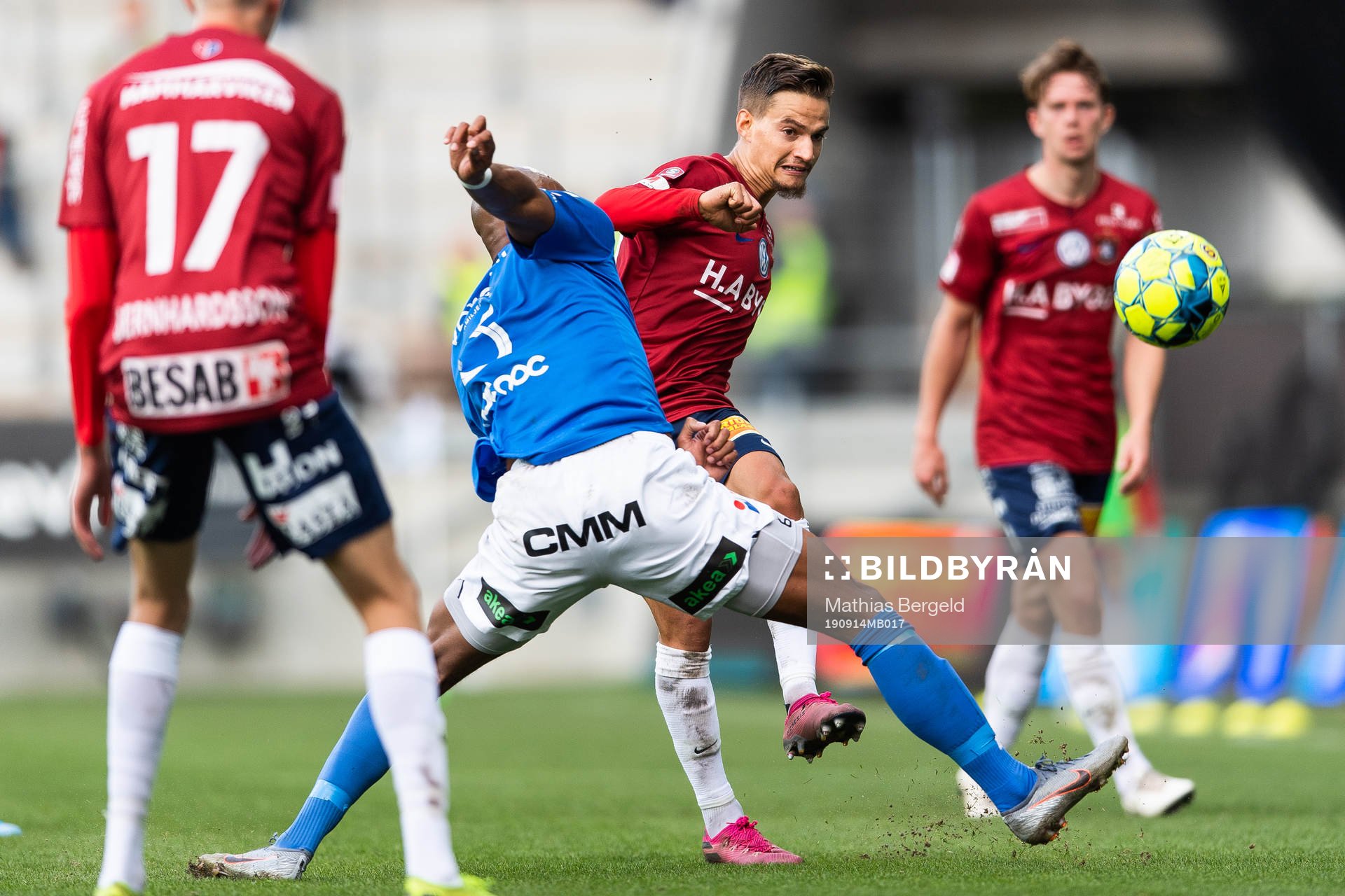 Trelleborgs Salif Camara Jönsson och Örgrytes Amin Affane