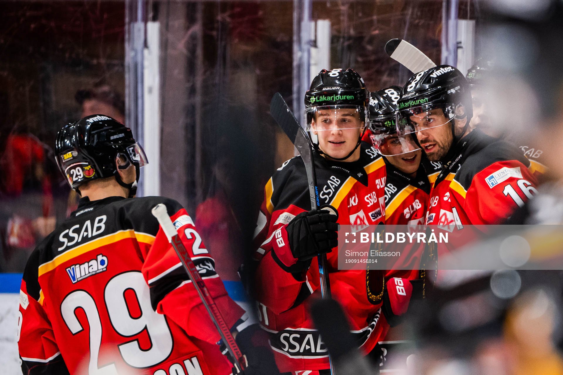 Luleås Nils Lundkvist, Isac Brännström och Niklas