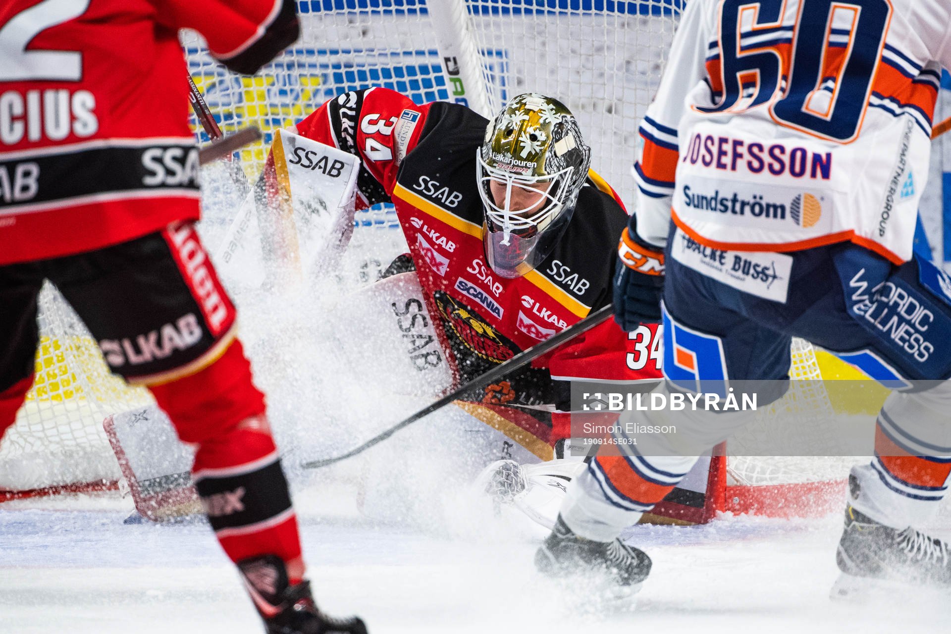 Luleås målvakt Joel Lassinantti