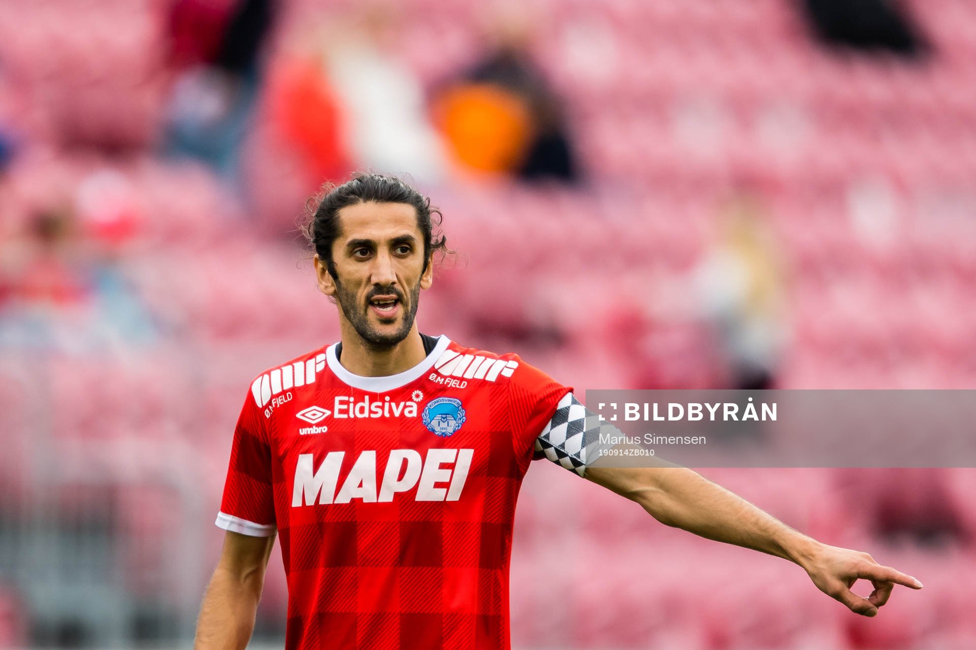 Adem Güven of Kongsvinger during the OBOS-ligaen match between Kongsvinger and Aalesund on September 14, 2019 in Kongsvinger.