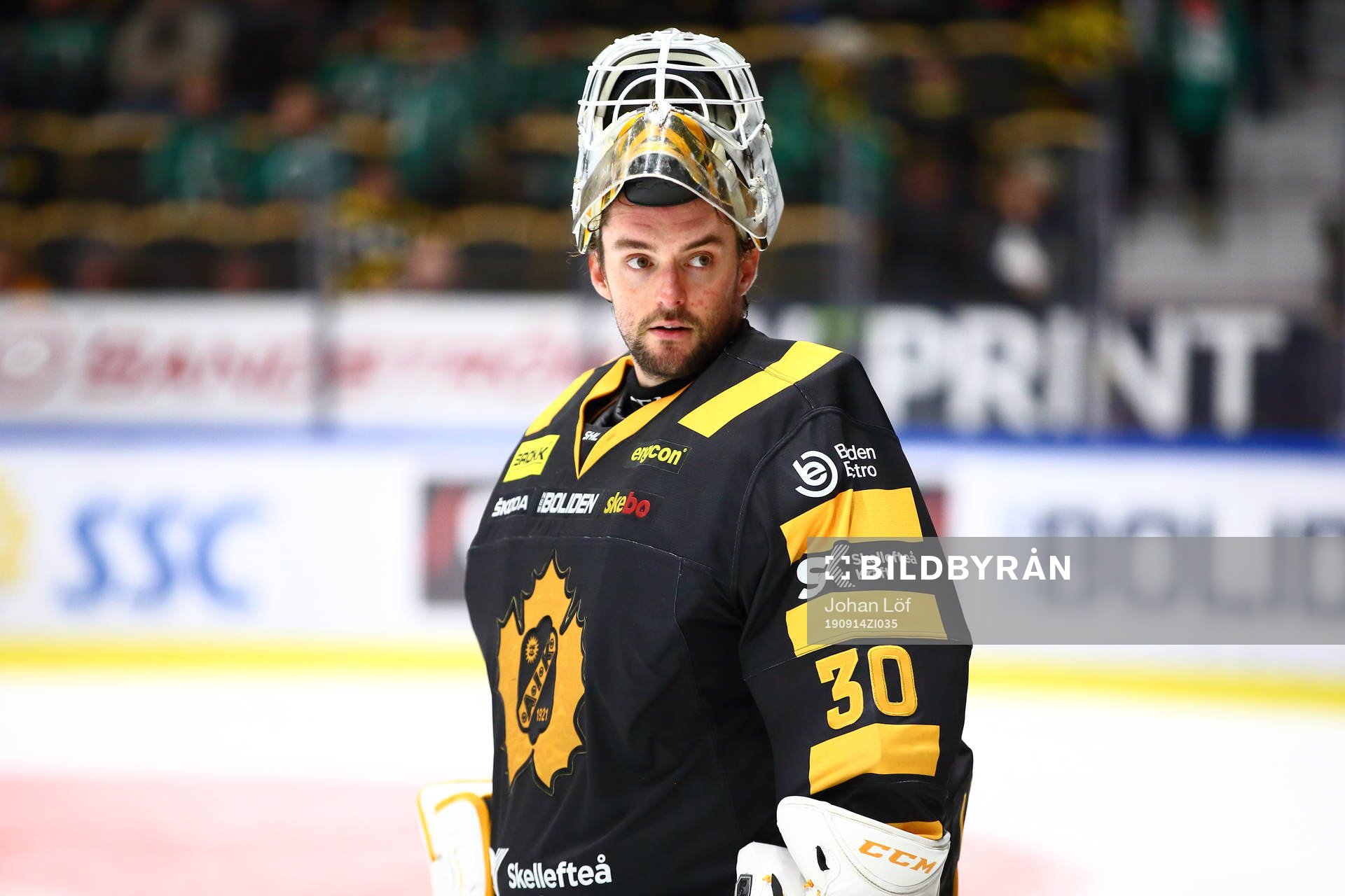 Skellefteås målvakt Gustaf Lindvall