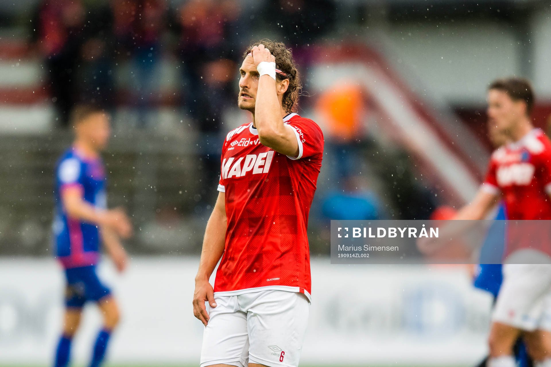 Ville Santeri Jalasto of Kongsvinger looks dejected