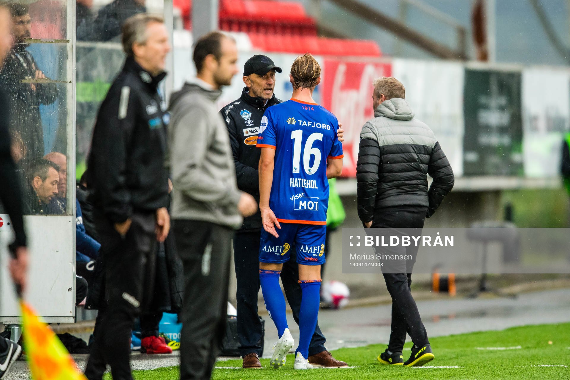 Lars Bohinen, head coach of Aalesund,  and Jørgen Hatlehol