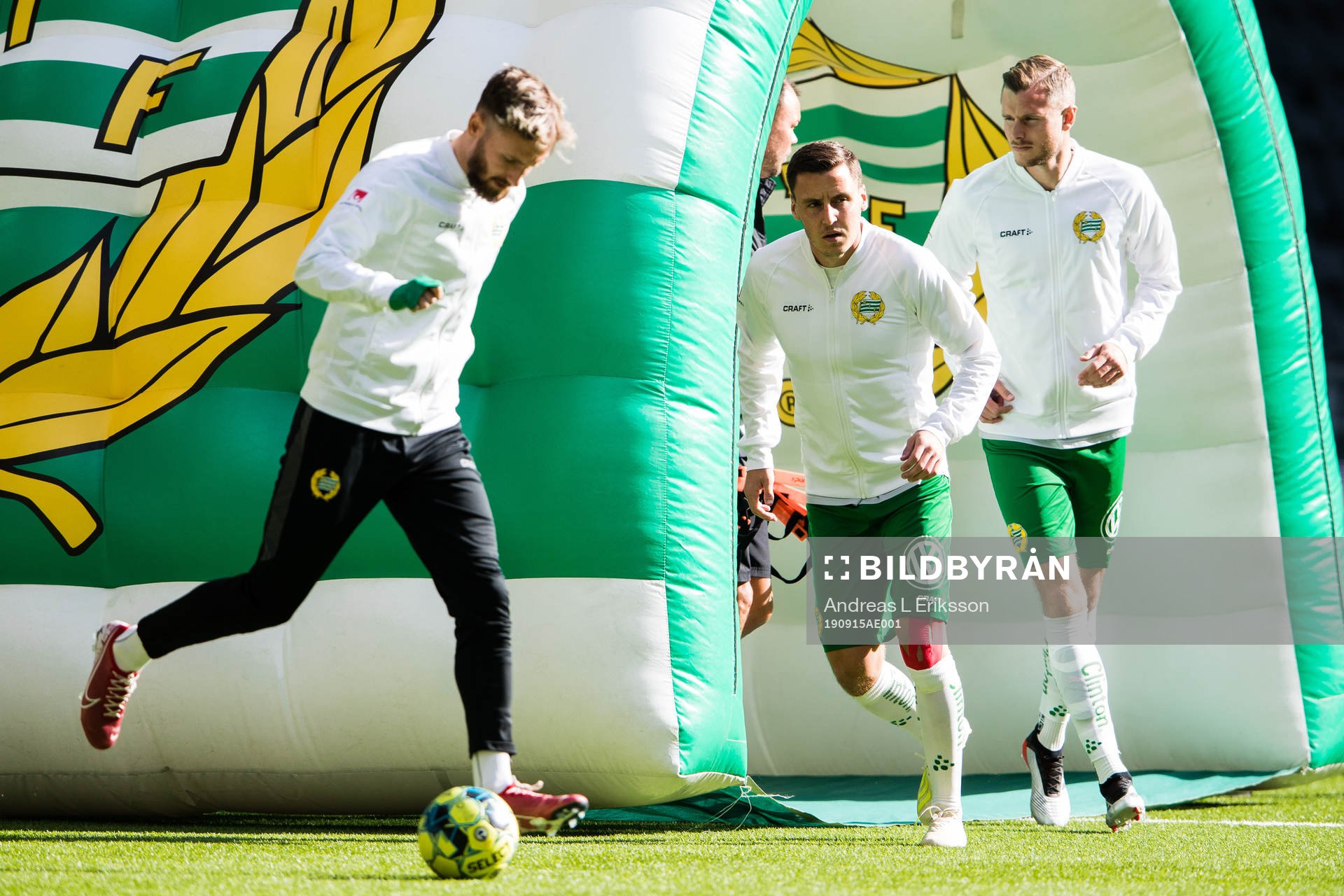 Hammarbys Simon Sandberg, Jeppe Andersen och Richard Magyar