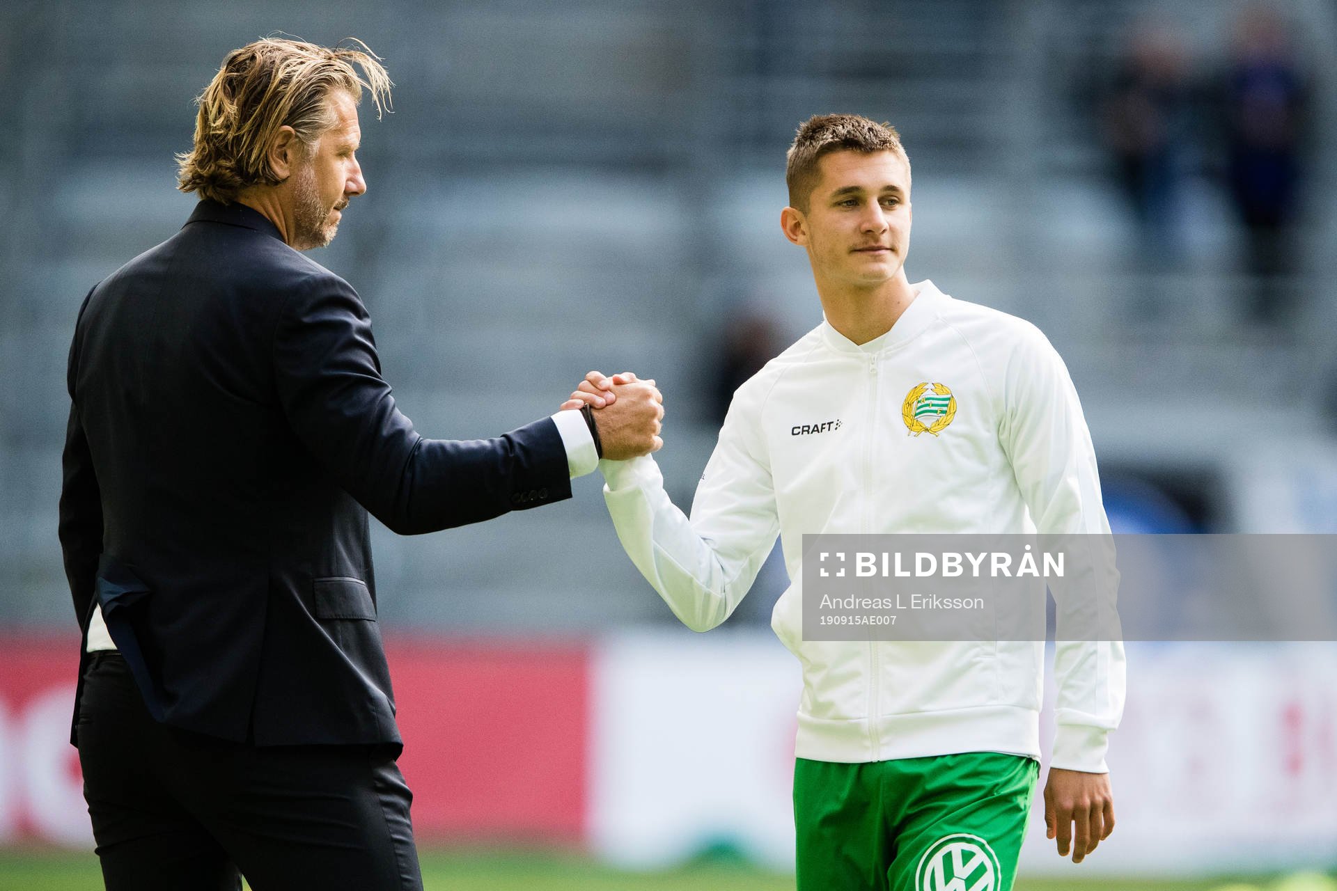Hammarbys sportchef Jesper Jansson och Leo Bengtsson