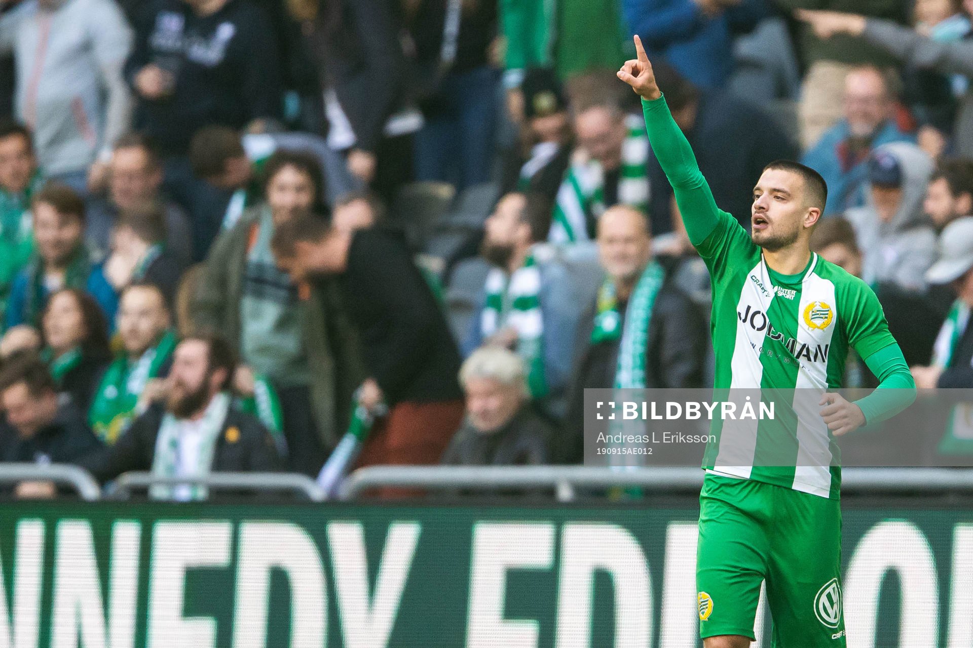 Hammarbys Vladimir Rodic jublar