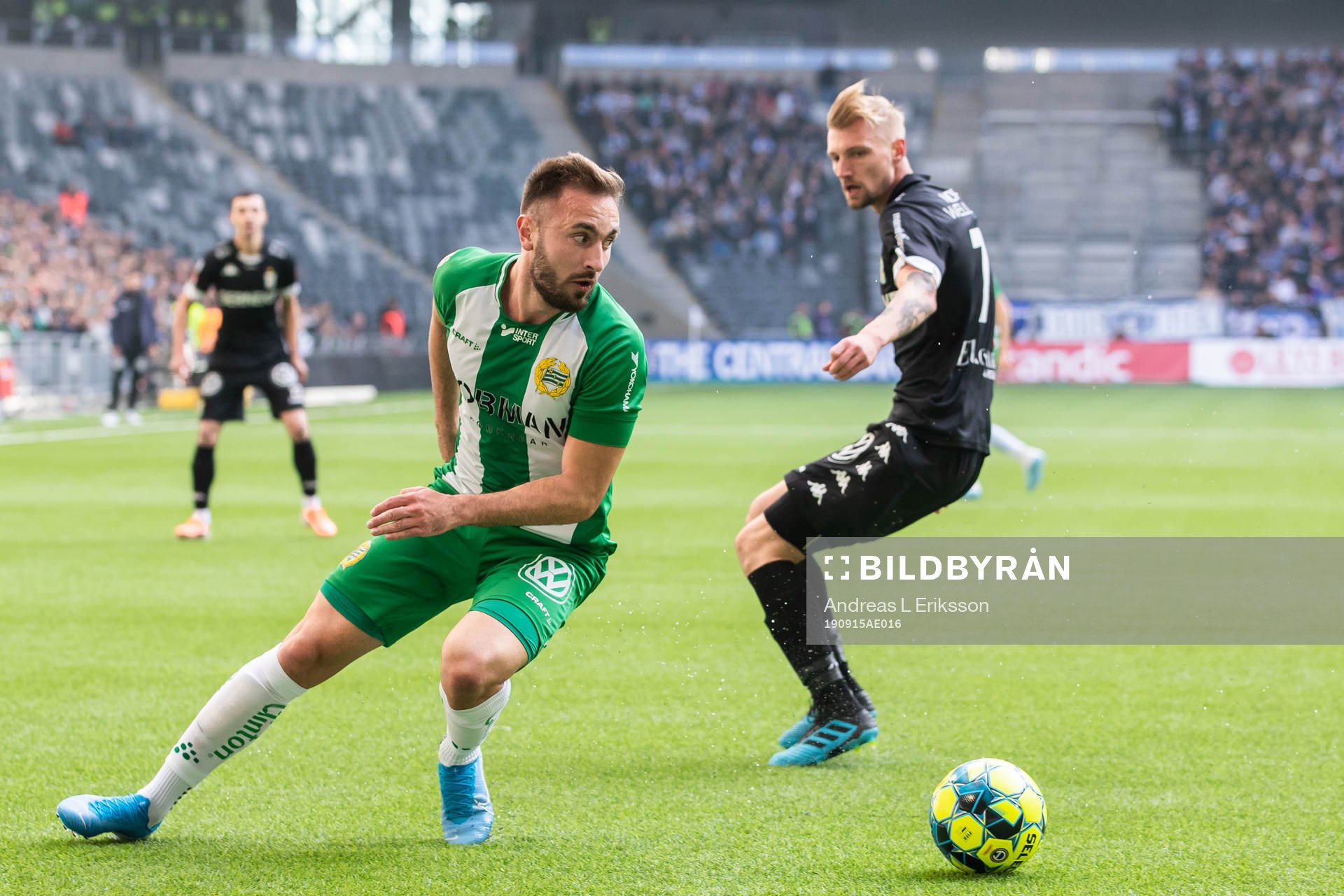 Hammarbys Muamer Tankovic och IFK Göteborgs Sebastian