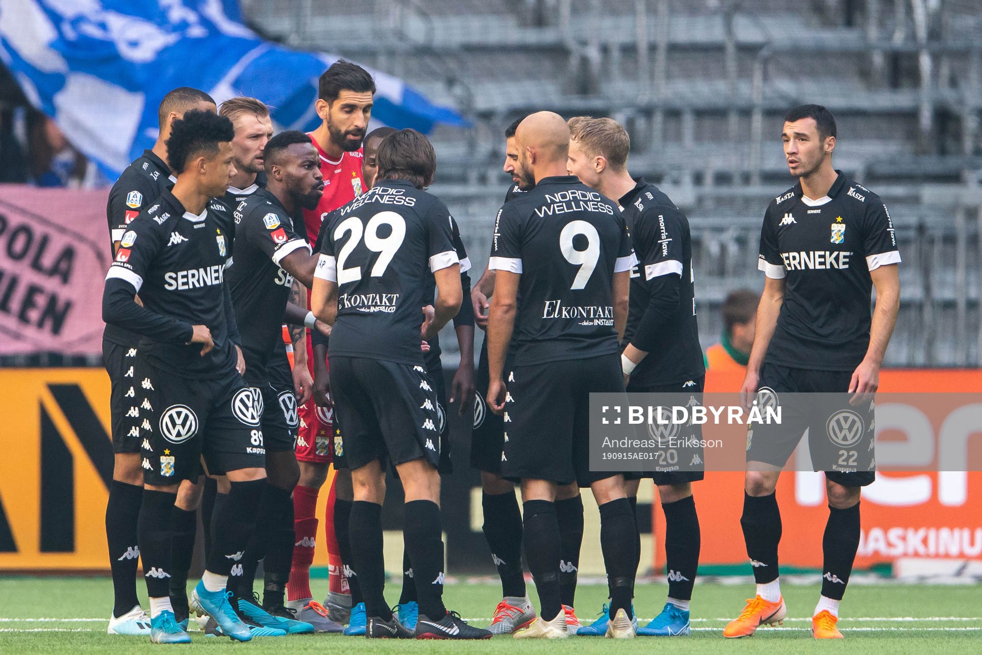 IFK Göteborgs spelare samlas