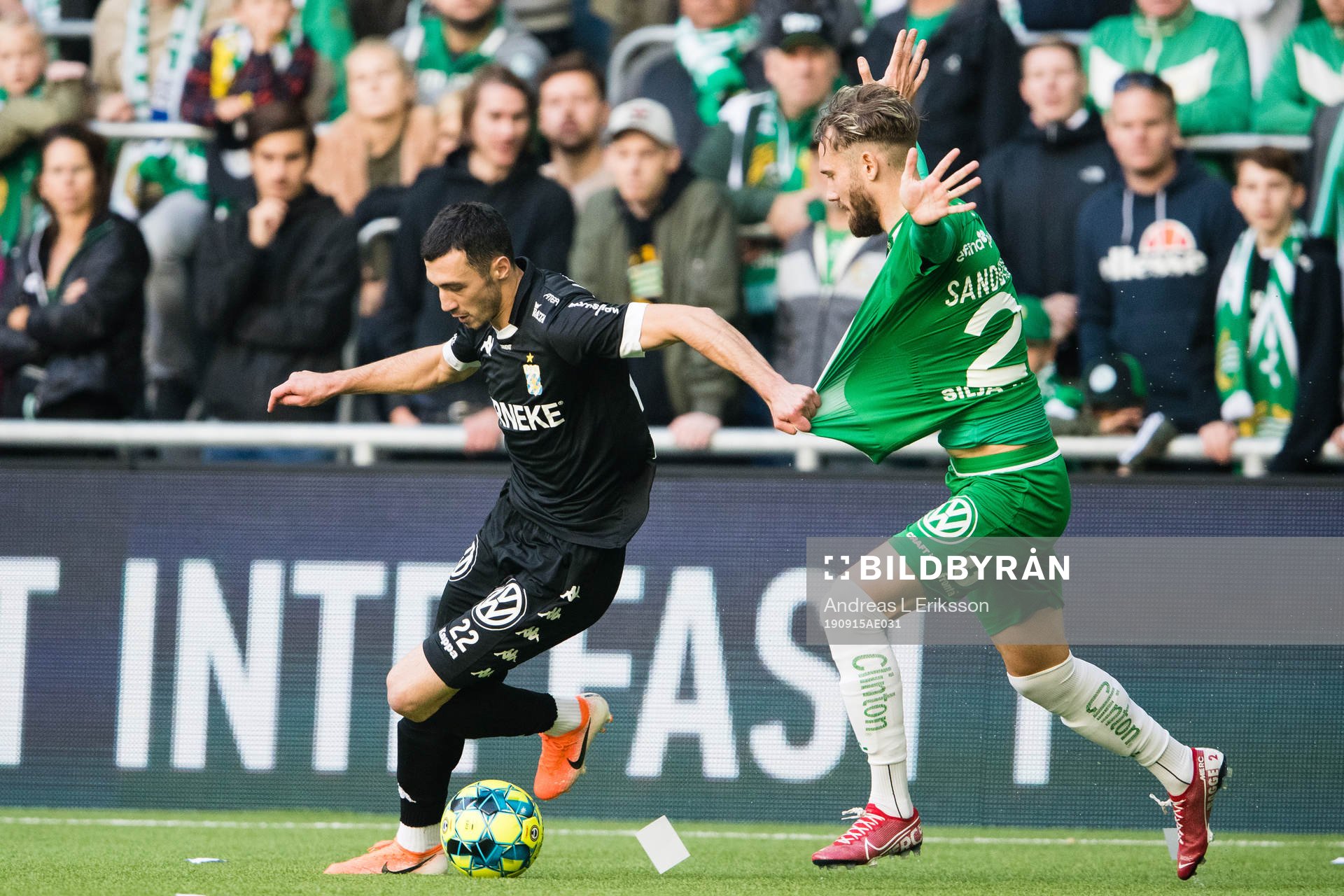 IFK Göteborgs Giorgi Kharaishvili och Hammarbys Simon