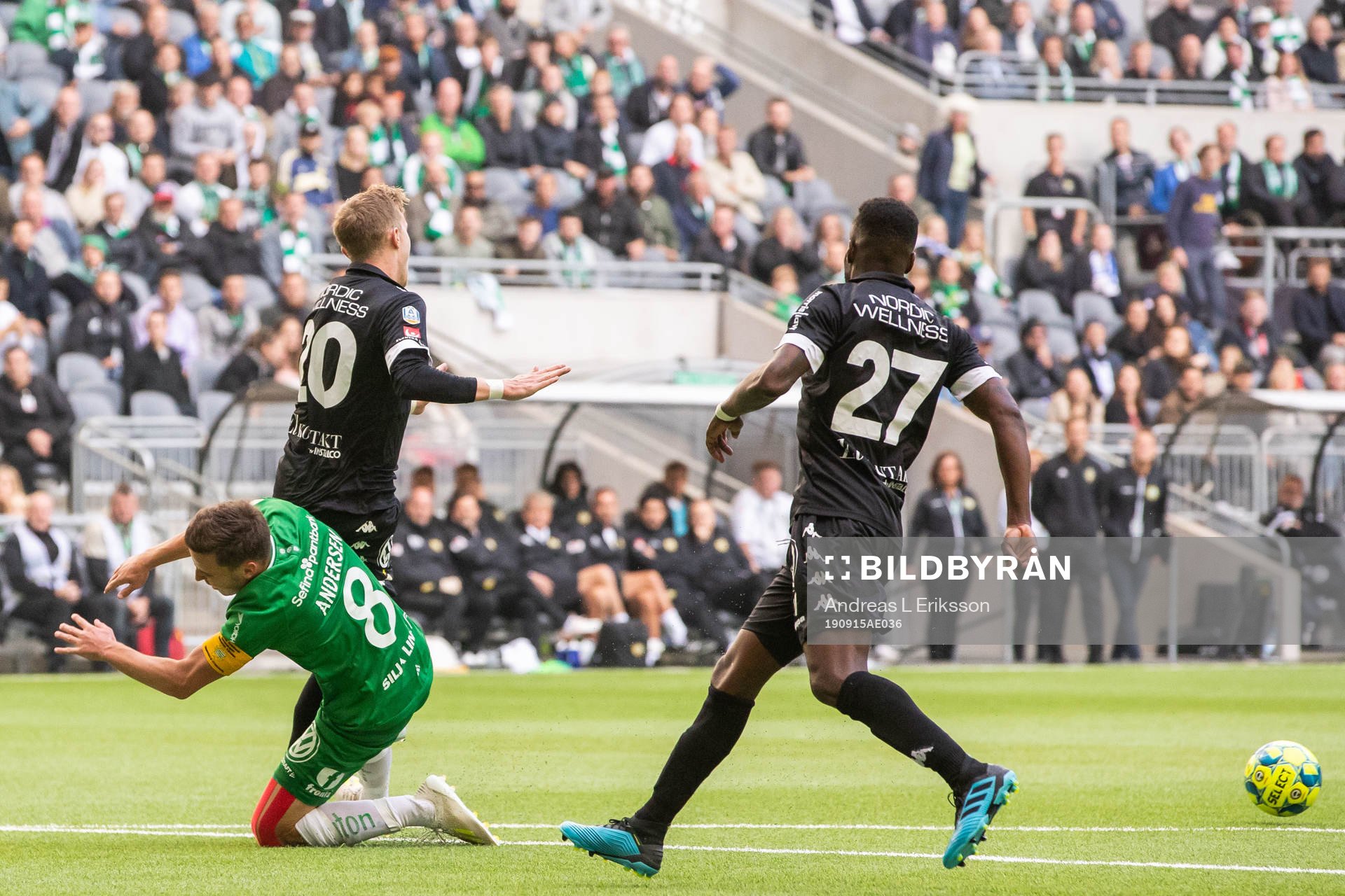 Hammarbys Jeppe Andersen och IFK Göteborgs Victor