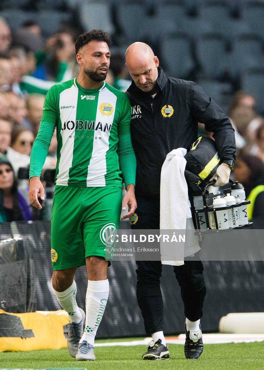 Hammarbys Imad Khalili tvingas kliva av med en befarad skada