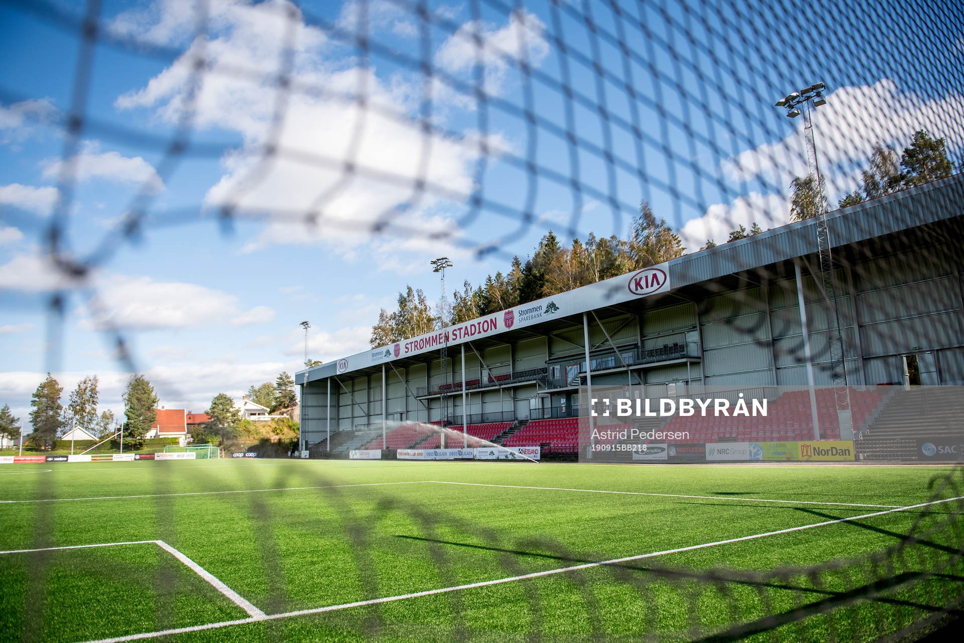 General view of Strømmen Stadion