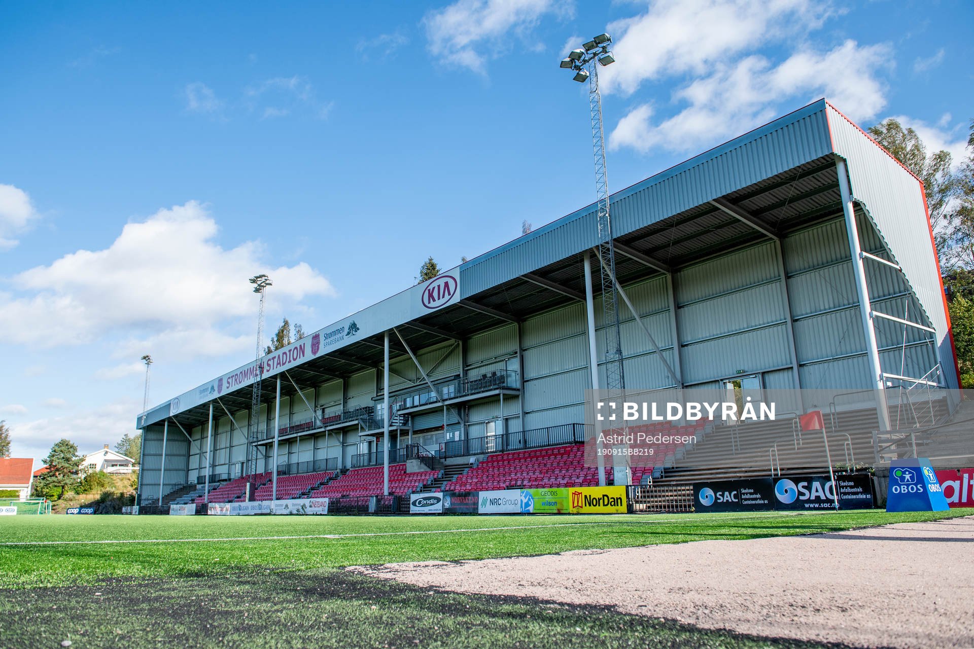 General view of Strømmen Stadion